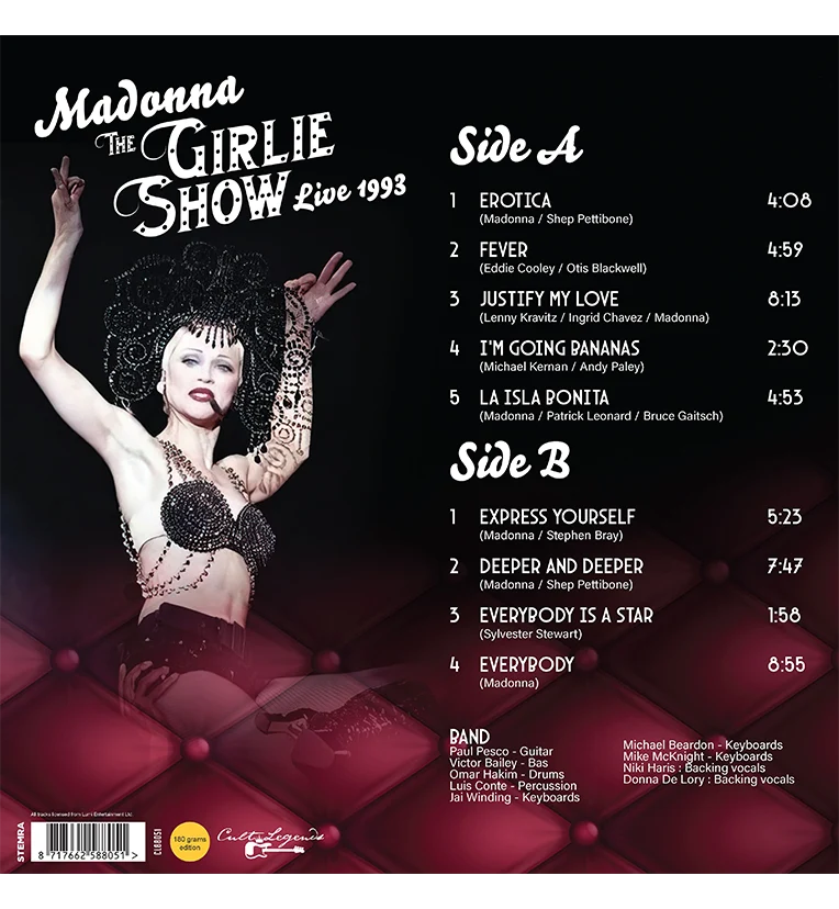 Madonna – The Girlie Show Live 1993 (12-Inch Album on 180g Vinyl) - Image 3