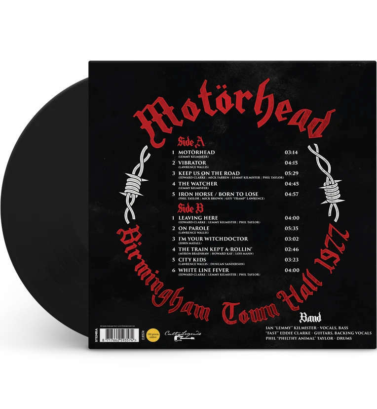 Motörhead – Birmingham Town Hall, 1977 (12-Inch Album on 180g Vinyl) - Image 4