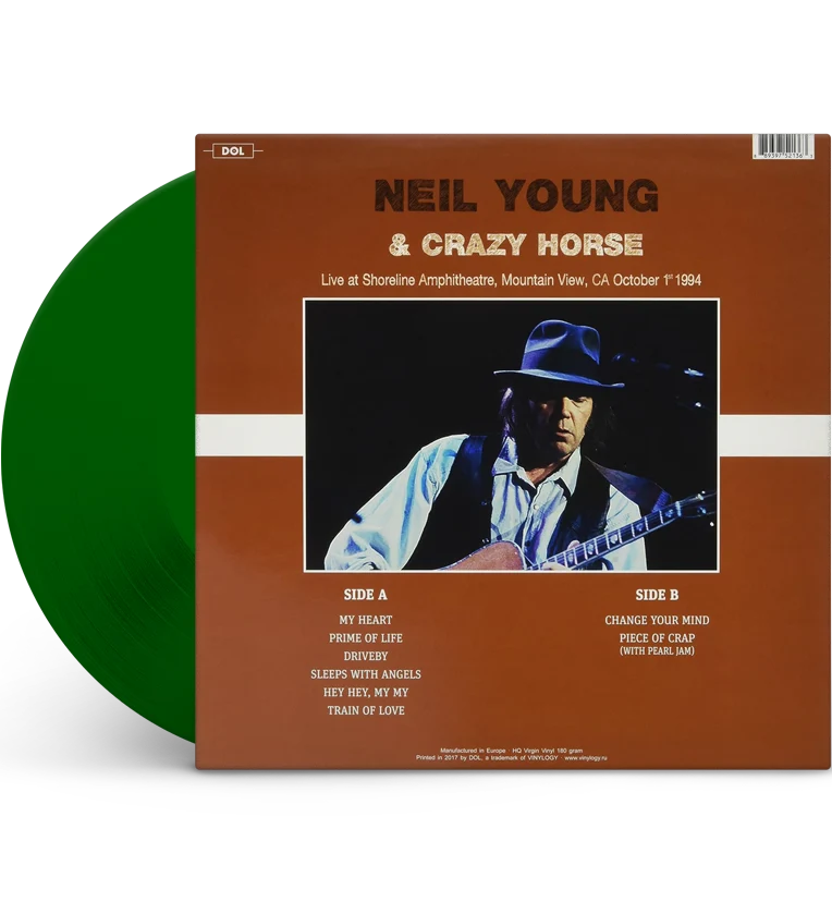 Neil Young & Crazy Horse – Live at the Shoreline Amphitheatre, Mountain View, CA, 1994 (12-Inch Album on 180g Translucent Green Vinyl) - Image 4