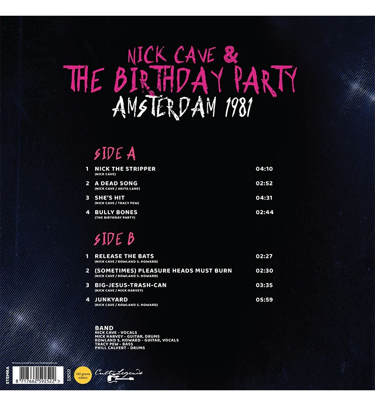 Nick Cave and The Birthday Party – Amsterdam 1981 (12-Inch Album on 180g Vinyl) - Image 3