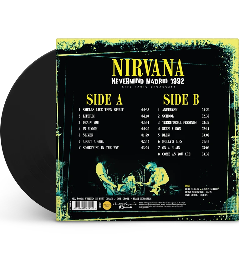Nirvana – Nevermind Madrid 1992 (12-Inch Album on 180g Vinyl) - Image 4