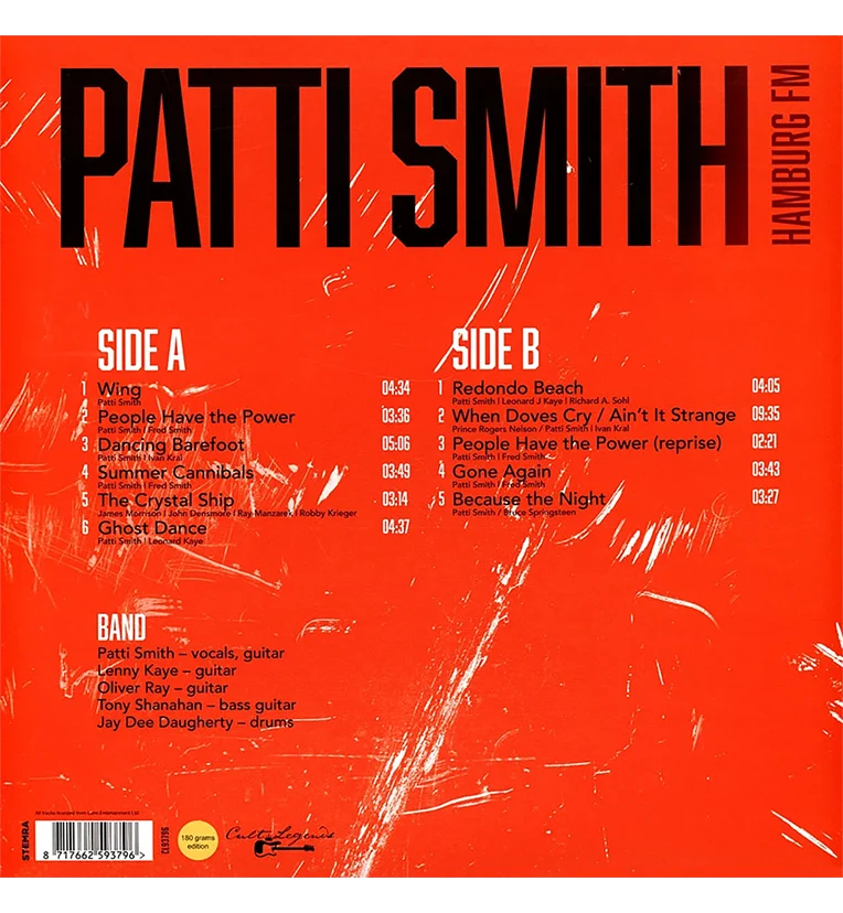 Patti Smith – Live in Hamburg, 1996 (12-Inch Album on 180g Vinyl) - Image 3