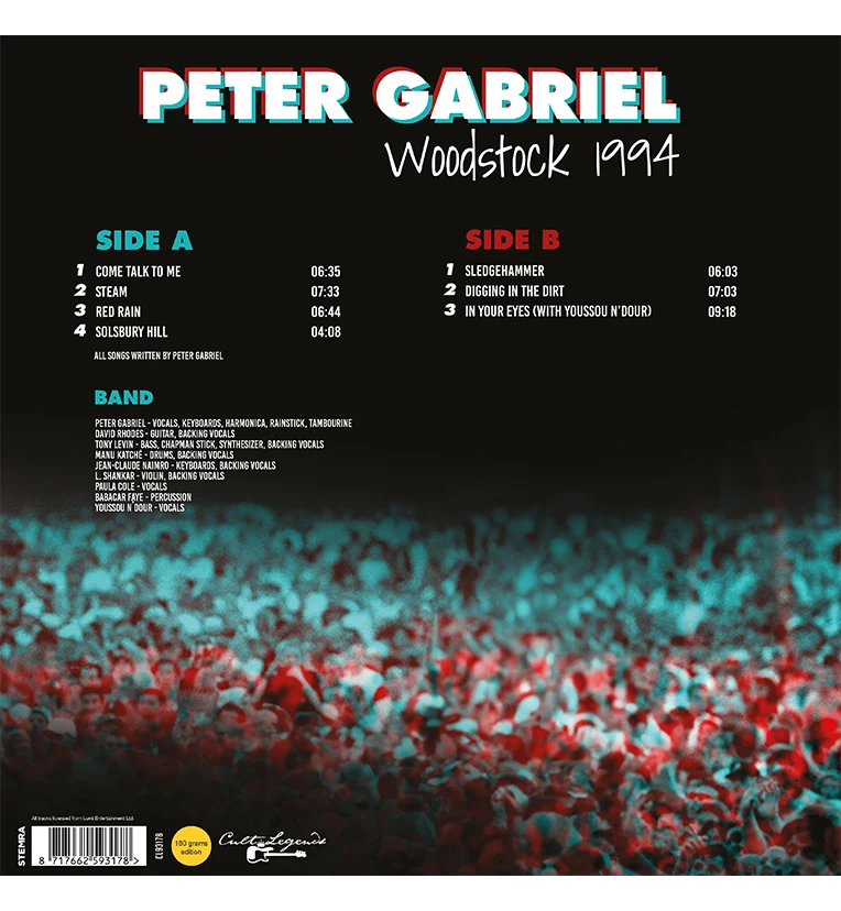 Peter Gabriel – Woodstock 1994 (12-Inch Album on 180g Vinyl) - Image 3