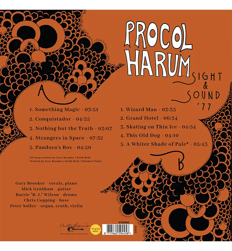 Procol Harum – Sight & Sound ’77 (12-Inch Album on 180g Vinyl) - Image 3