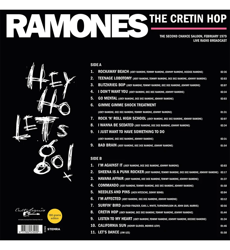 Ramones – The Cretin Hop: Live in Ann Arbor, MI, 1979 (12-Inch Album on 180g Vinyl) - Image 3