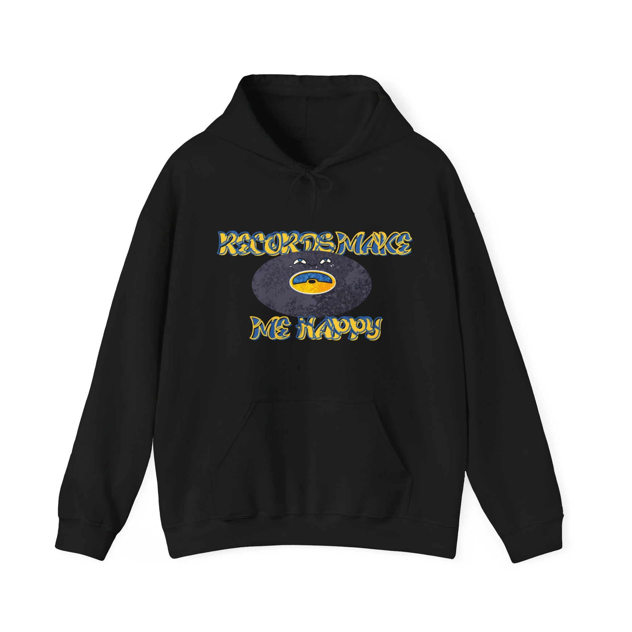 'Records Make Me Happy' Men's Hoodie - Image 23