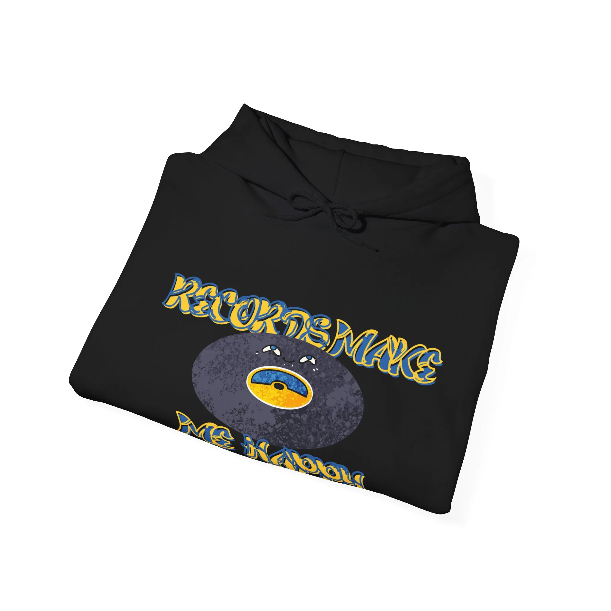 'Records Make Me Happy' Men's Hoodie - Image 25