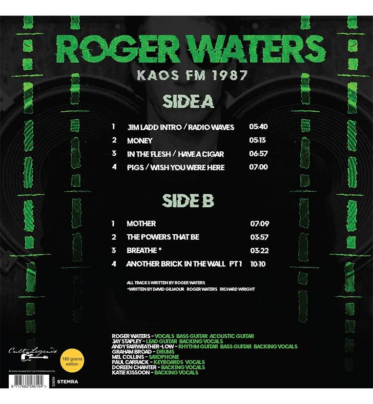 Roger Waters – KAOS FM 1987: Live in Québec (12-Inch Album on 180g Vinyl) - Image 3