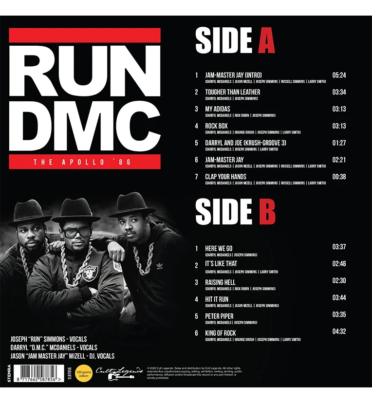 Run-DMC – The Apollo ’86 (12-Inch Album on 180g Vinyl) - Image 3