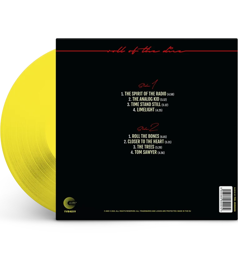 Rush – Roll of the Dice (Special Edition 12-Inch Album on Yellow Vinyl) - Image 4