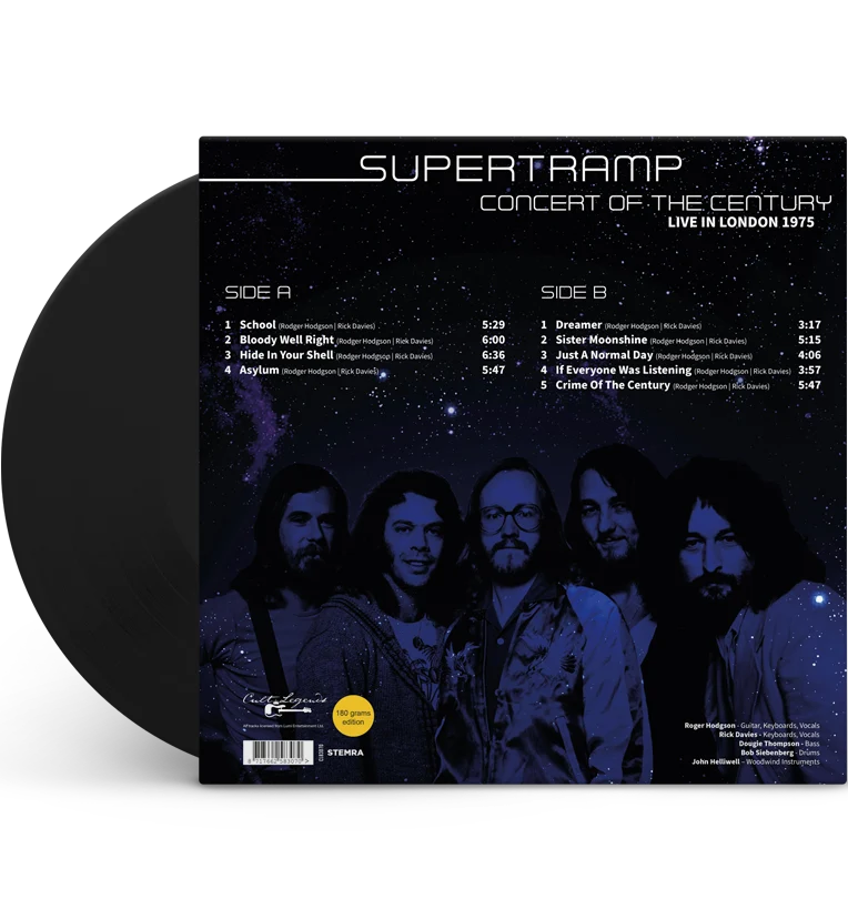 Supertramp – Concert of the Century: Live in London 1975 (12-Inch Album on 180g Vinyl) - Image 4