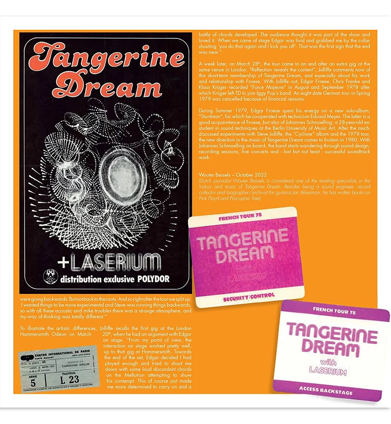 Tangerine Dream – Live in Paris, 6 March 1978 (RSD 2023 Limited Edition 3-LP Box Set on Split-Coloured Vinyl) - Image 9