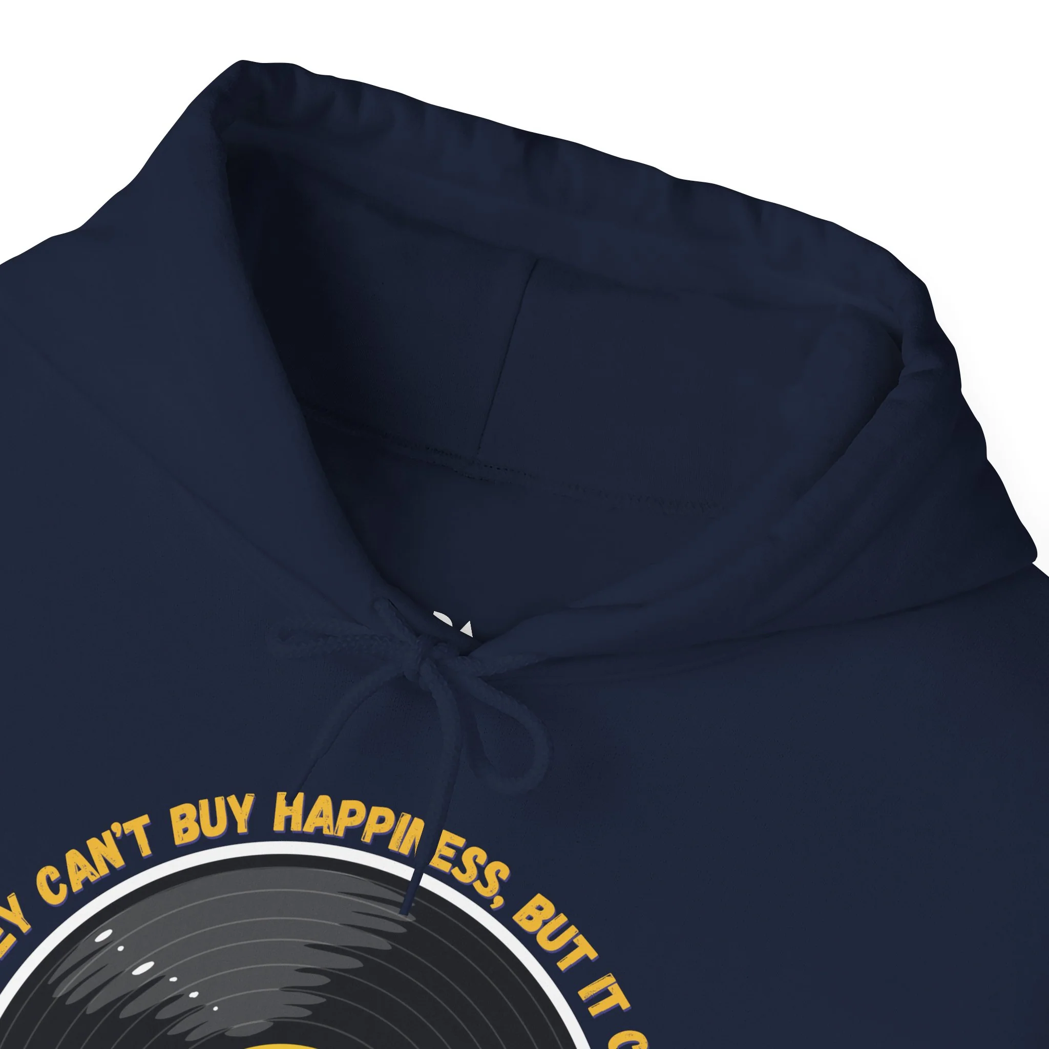 'Money Can't Buy Happiness, But It Can Buy Vinyl' Men's Hoodie - Image 11