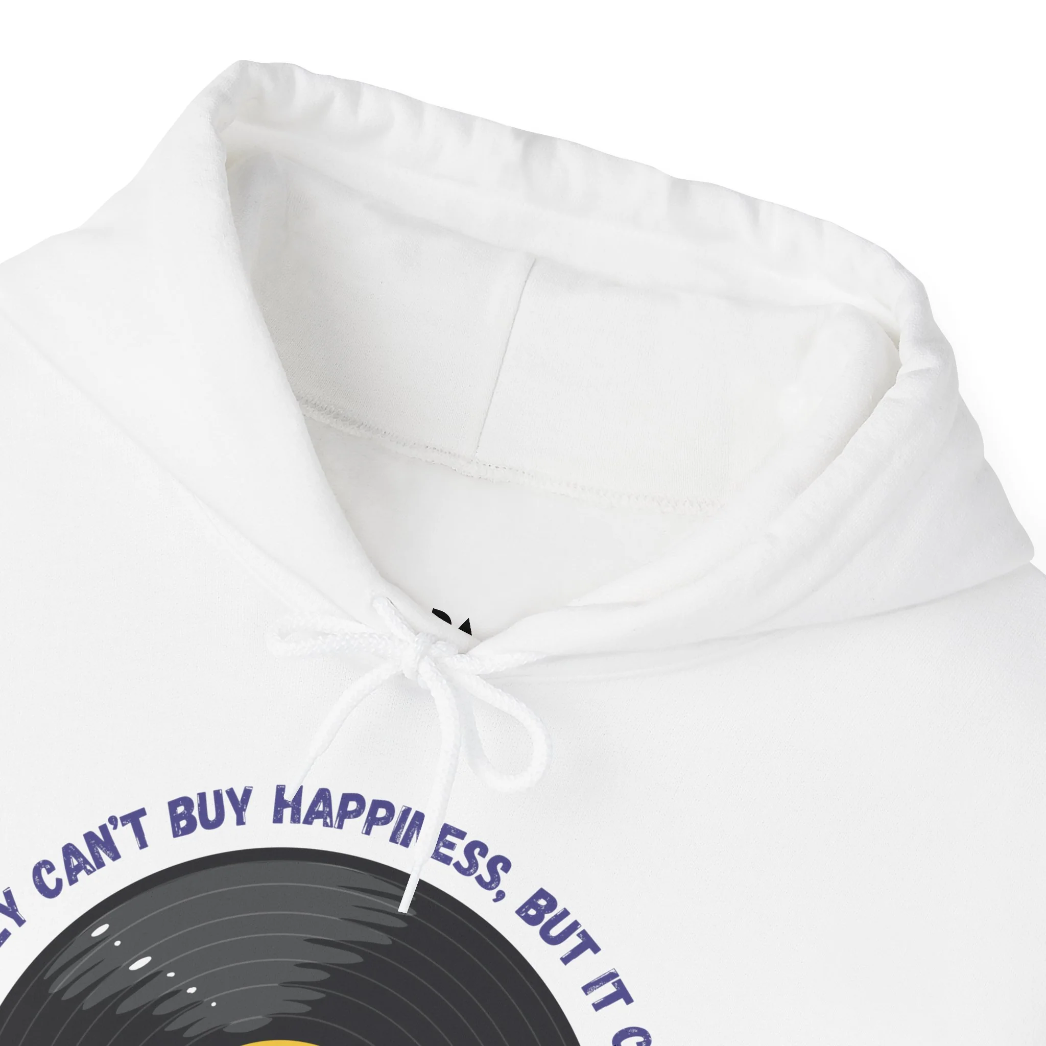 'Money Can't Buy Happiness, But It Can Buy Vinyl' Men's Hoodie - Image 17