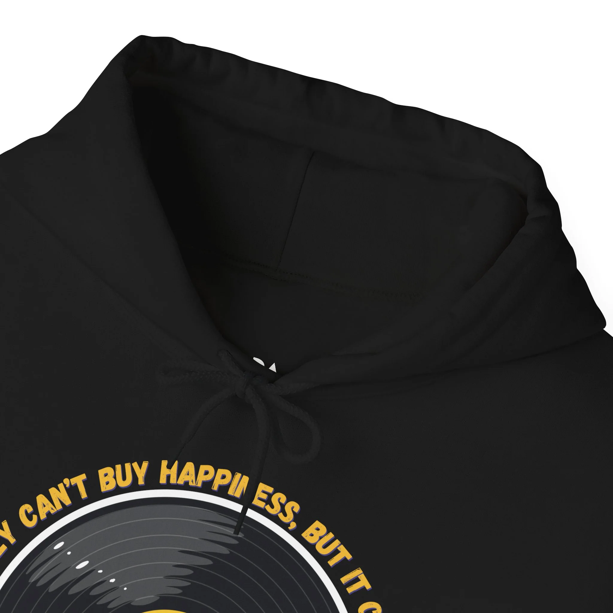 'Money Can't Buy Happiness, But It Can Buy Vinyl' Men's Hoodie - Image 25