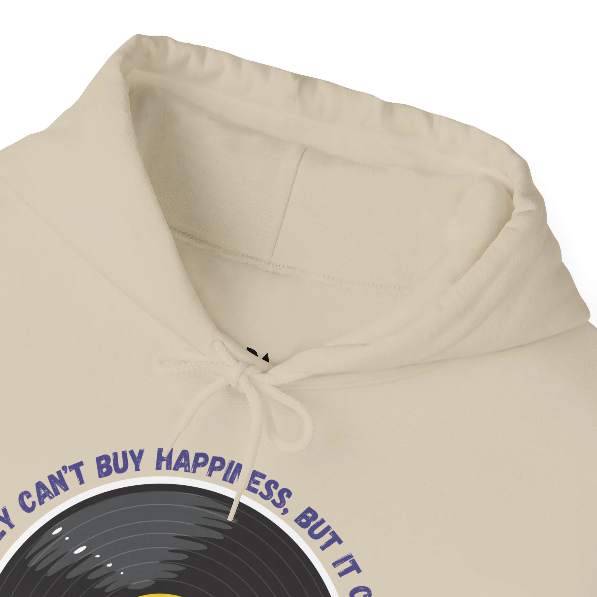 'Money Can't Buy Happiness, But It Can Buy Vinyl' Men's Hoodie - Image 32