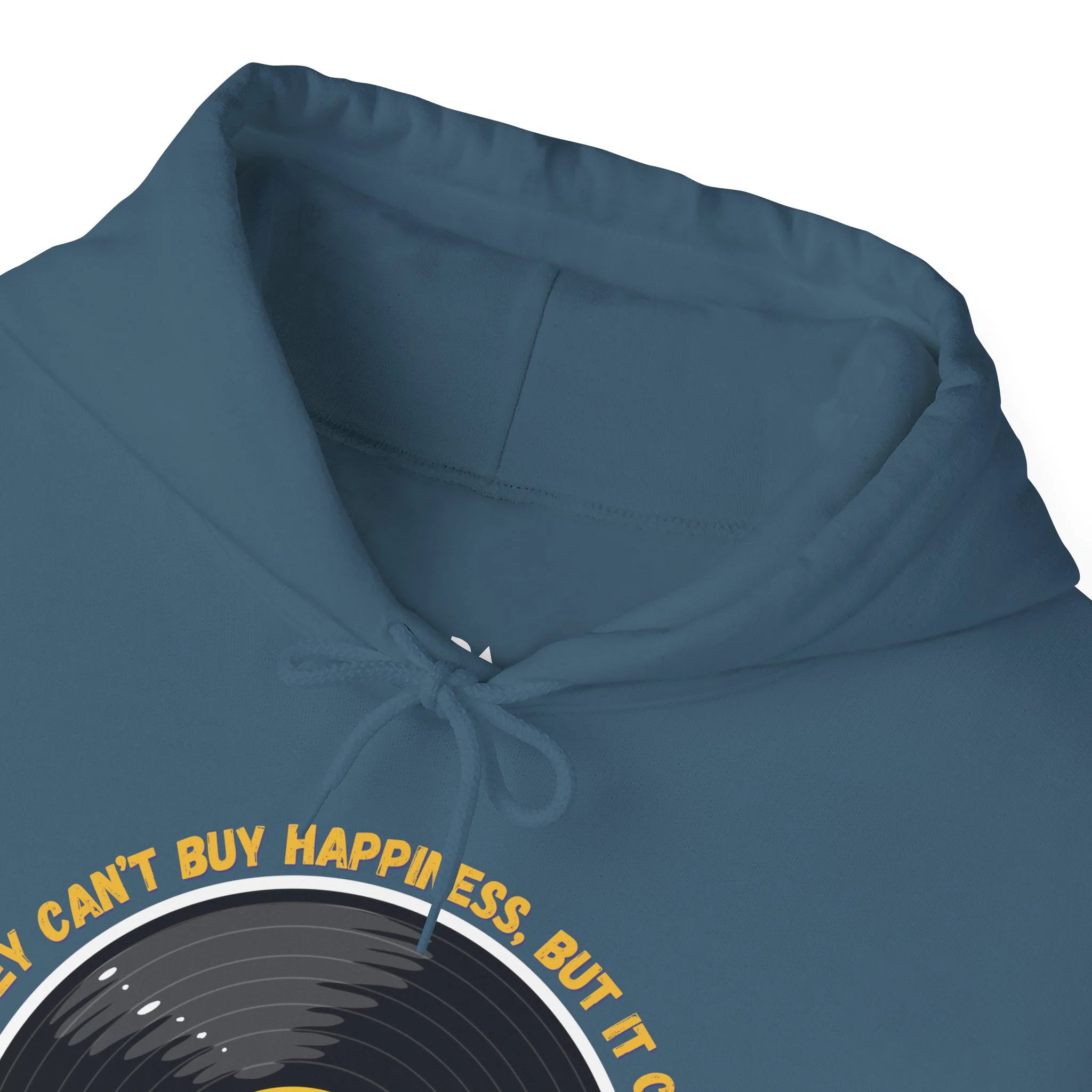 'Money Can't Buy Happiness, But It Can Buy Vinyl' Men's Hoodie - Image 39