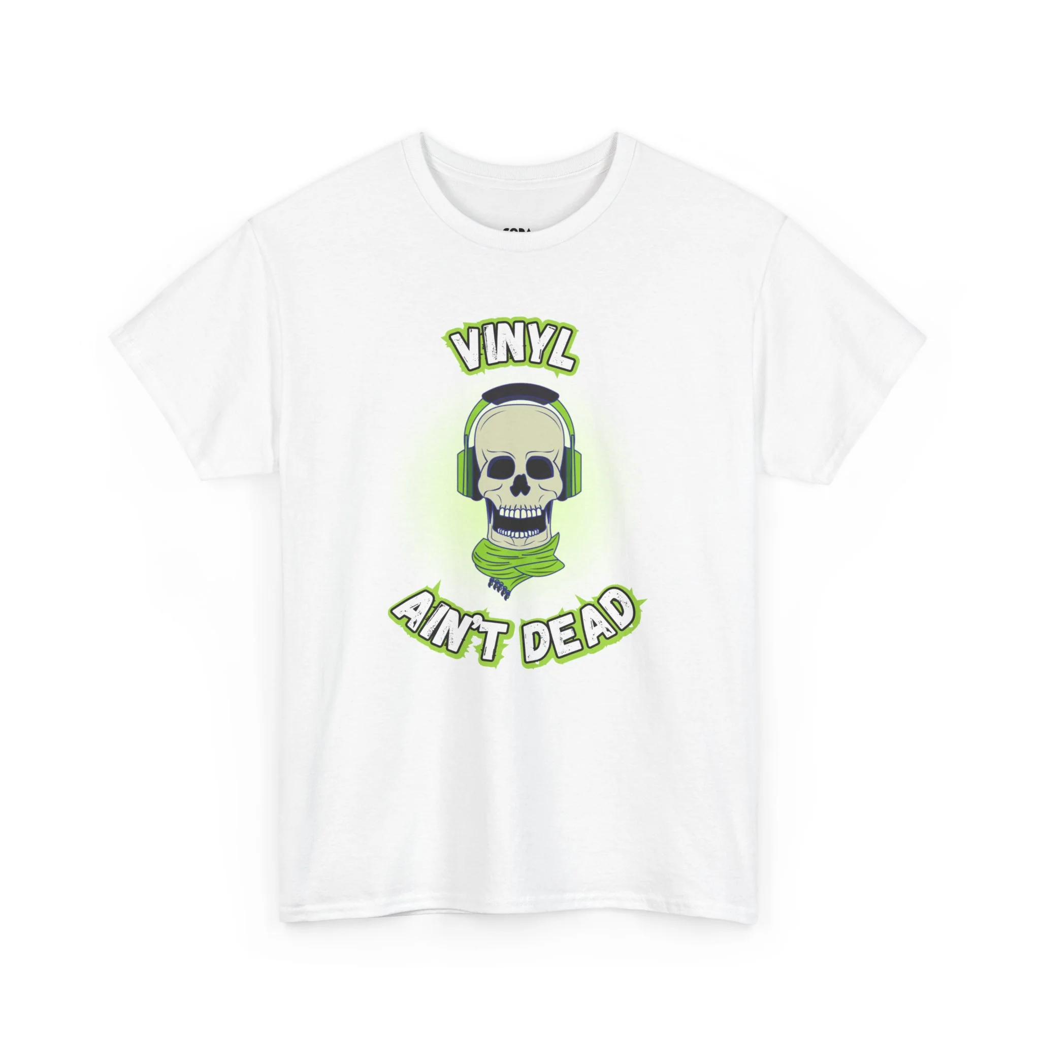 'Vinyl Ain't Dead' Headphones Men's T-Shirt - Image 17
