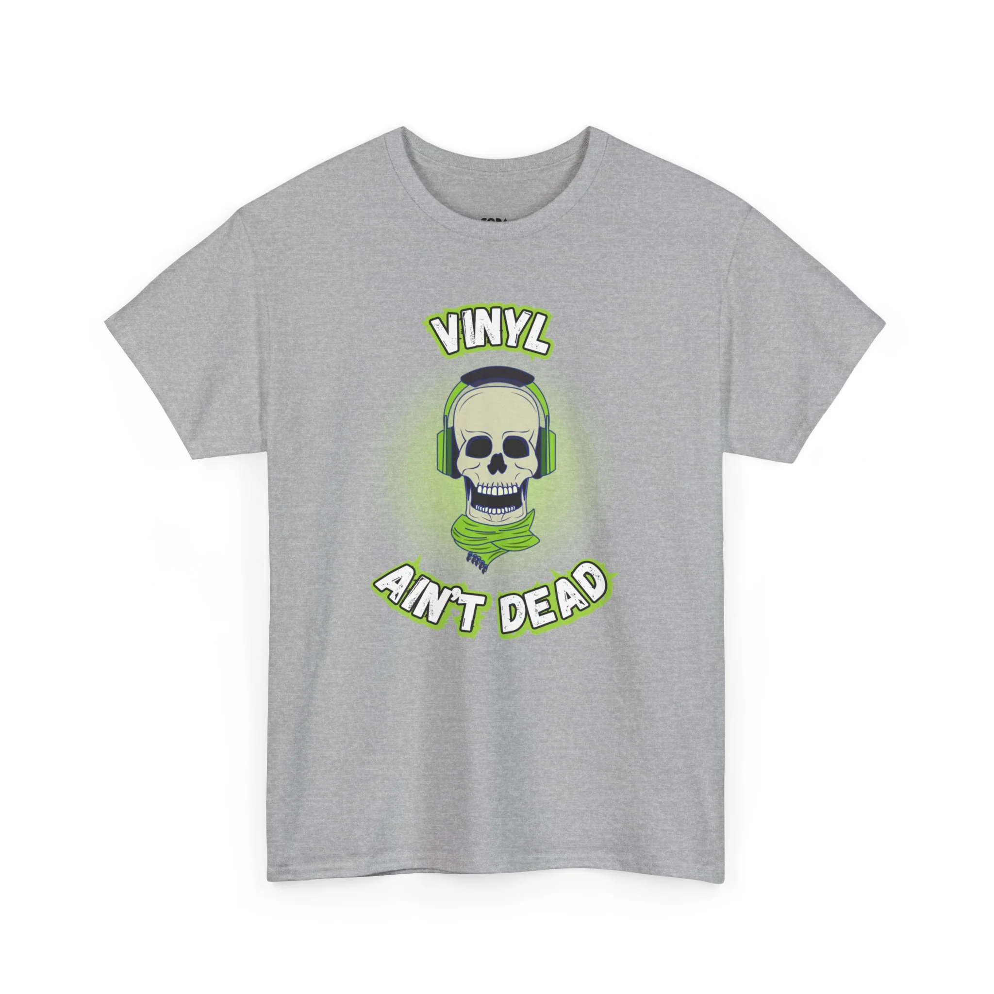 'Vinyl Ain't Dead' Headphones Men's T-Shirt - Image 33