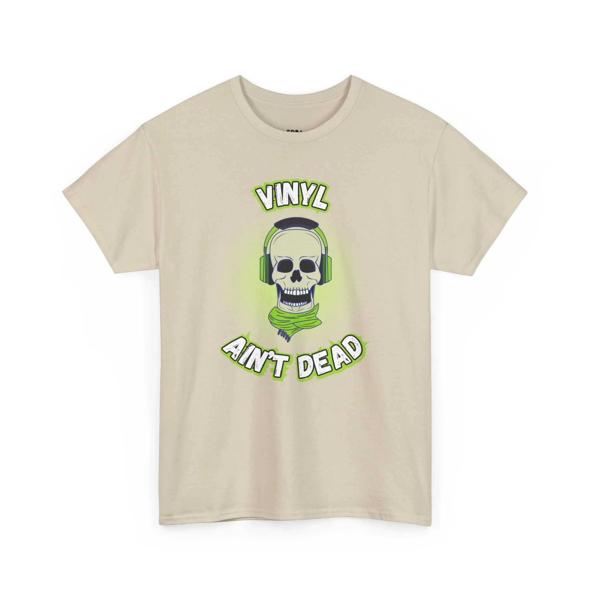 'Vinyl Ain't Dead' Headphones Men's T-Shirt - Image 9