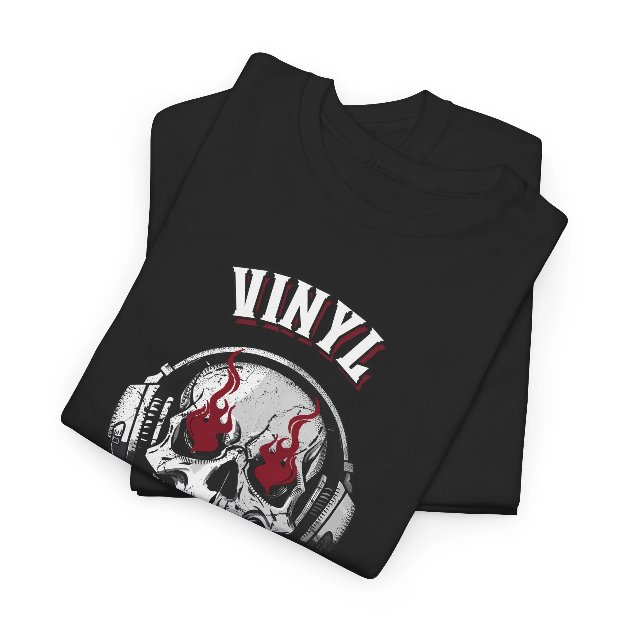 'Vinyl Ain't Dead' Skull Men's T-Shirt - Image 13