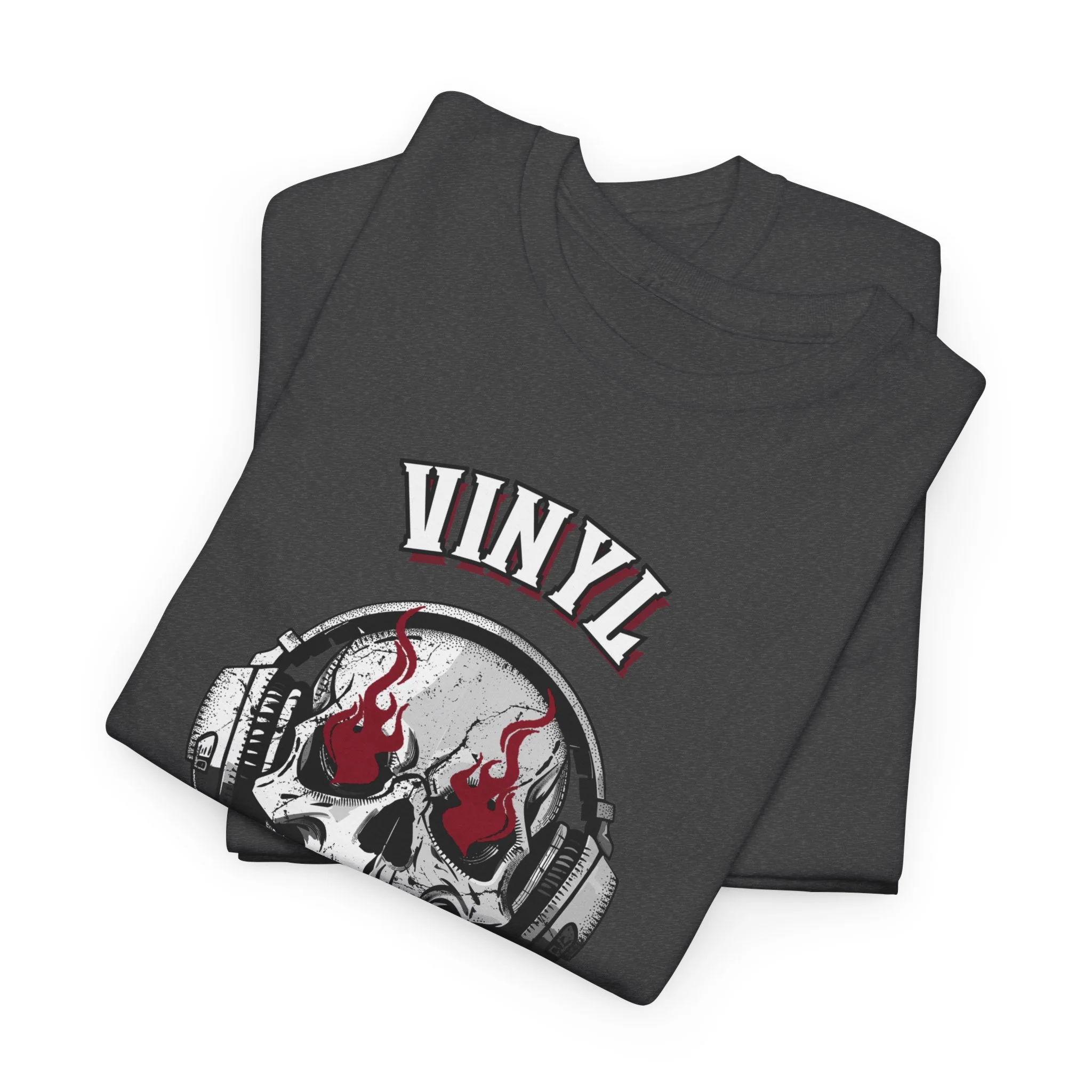 'Vinyl Ain't Dead' Skull Men's T-Shirt - Image 22