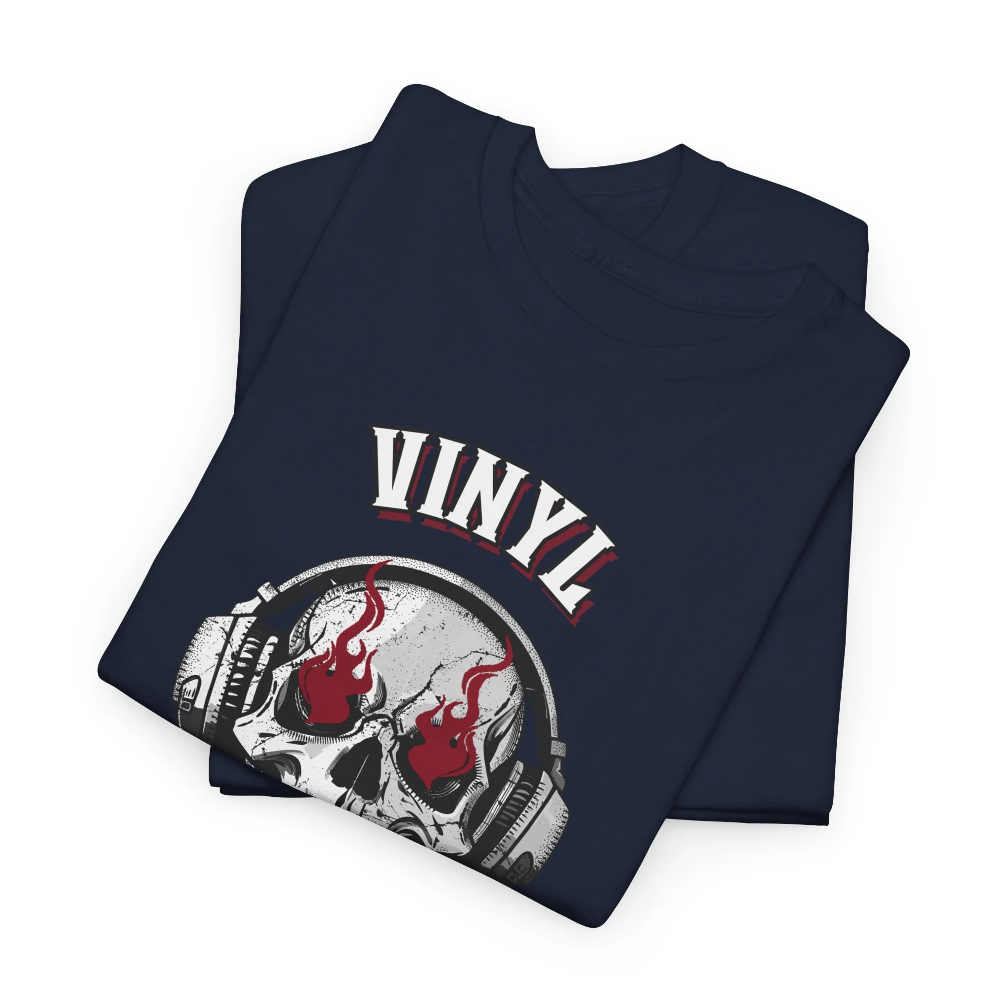 'Vinyl Ain't Dead' Skull Men's T-Shirt - Image 39