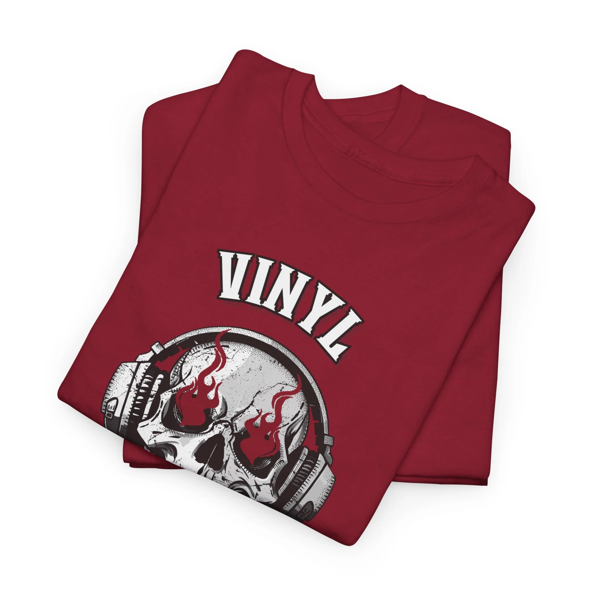 'Vinyl Ain't Dead' Skull Men's T-Shirt - Image 4