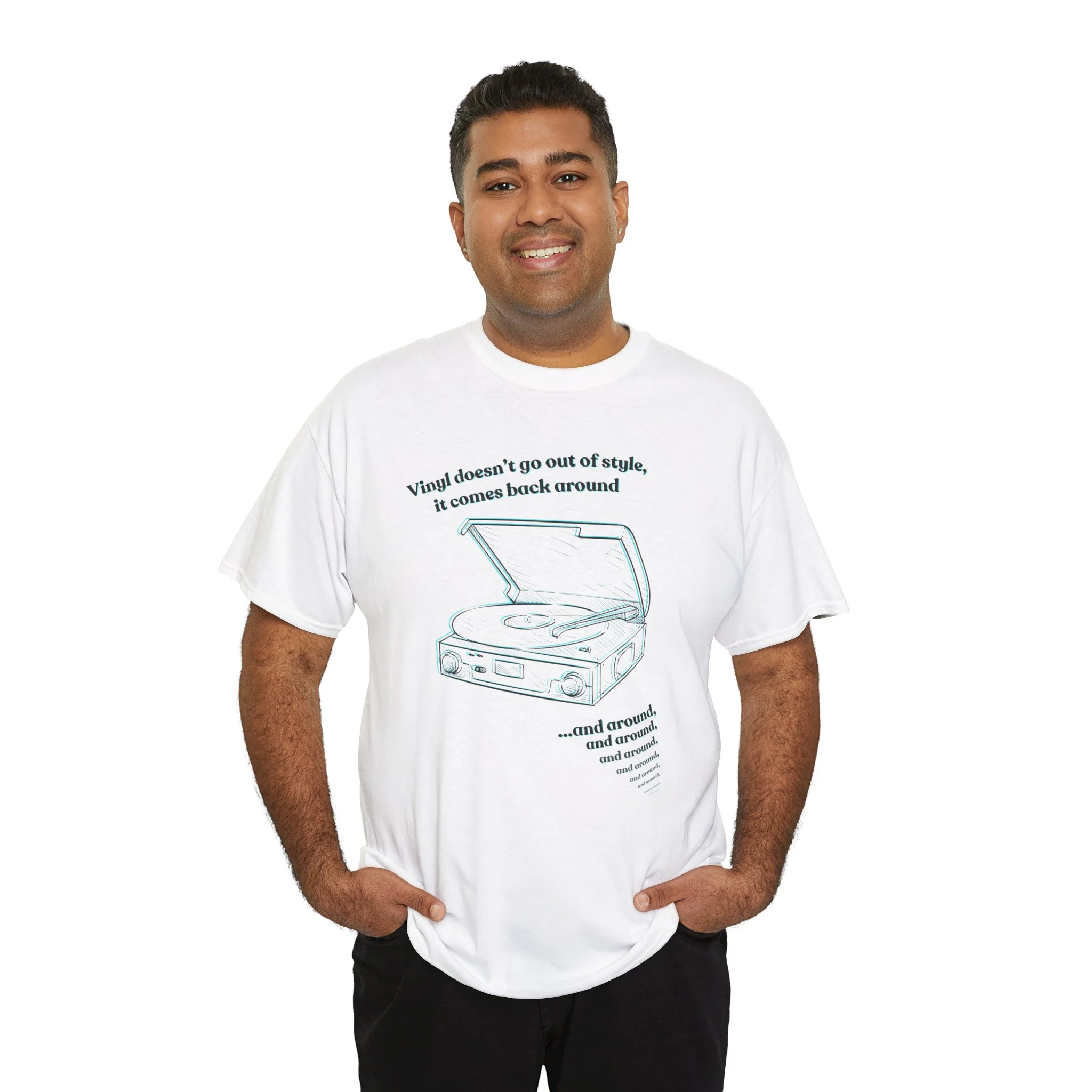 'Vinyl Doesn't Go Out Of Style' Men's T-Shirt - Image 16