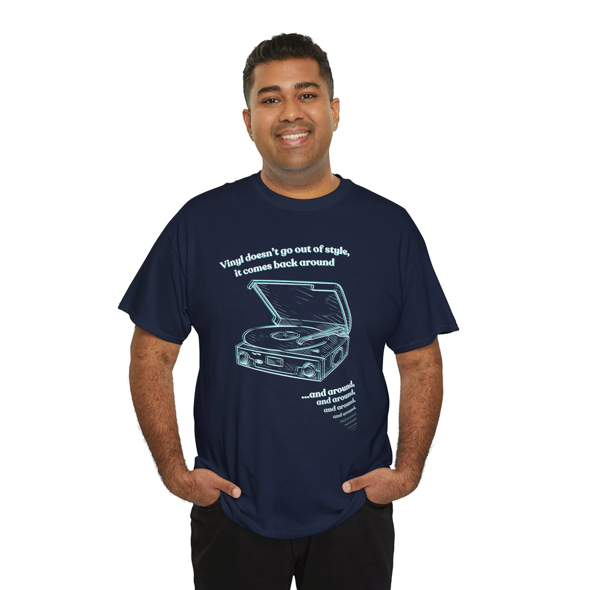 'Vinyl Doesn't Go Out Of Style' Men's T-Shirt - Image 25