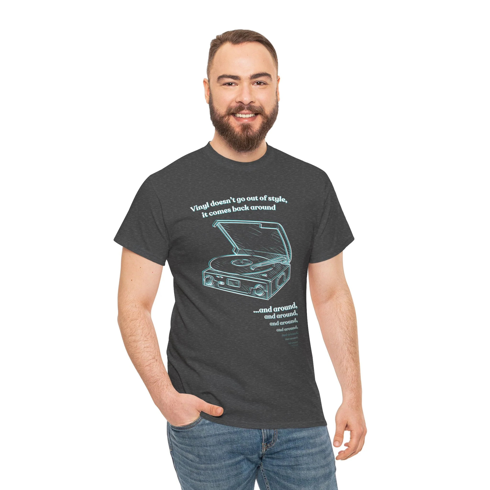'Vinyl Doesn't Go Out Of Style' Men's T-Shirt - Image 33