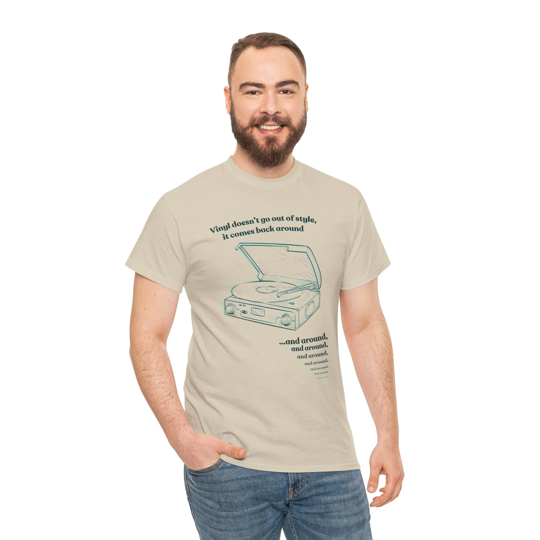 'Vinyl Doesn't Go Out Of Style' Men's T-Shirt - Image 42