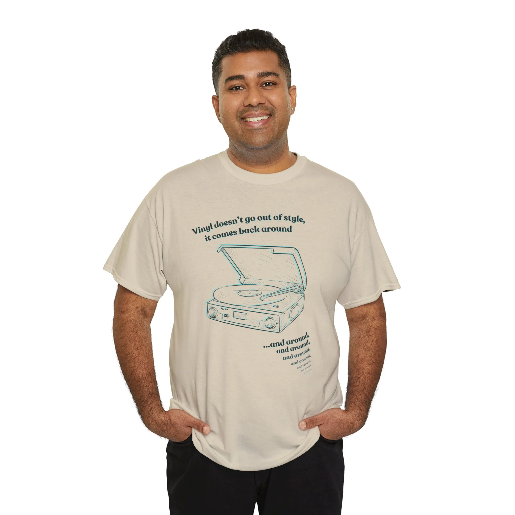 'Vinyl Doesn't Go Out Of Style' Men's T-Shirt - Image 43