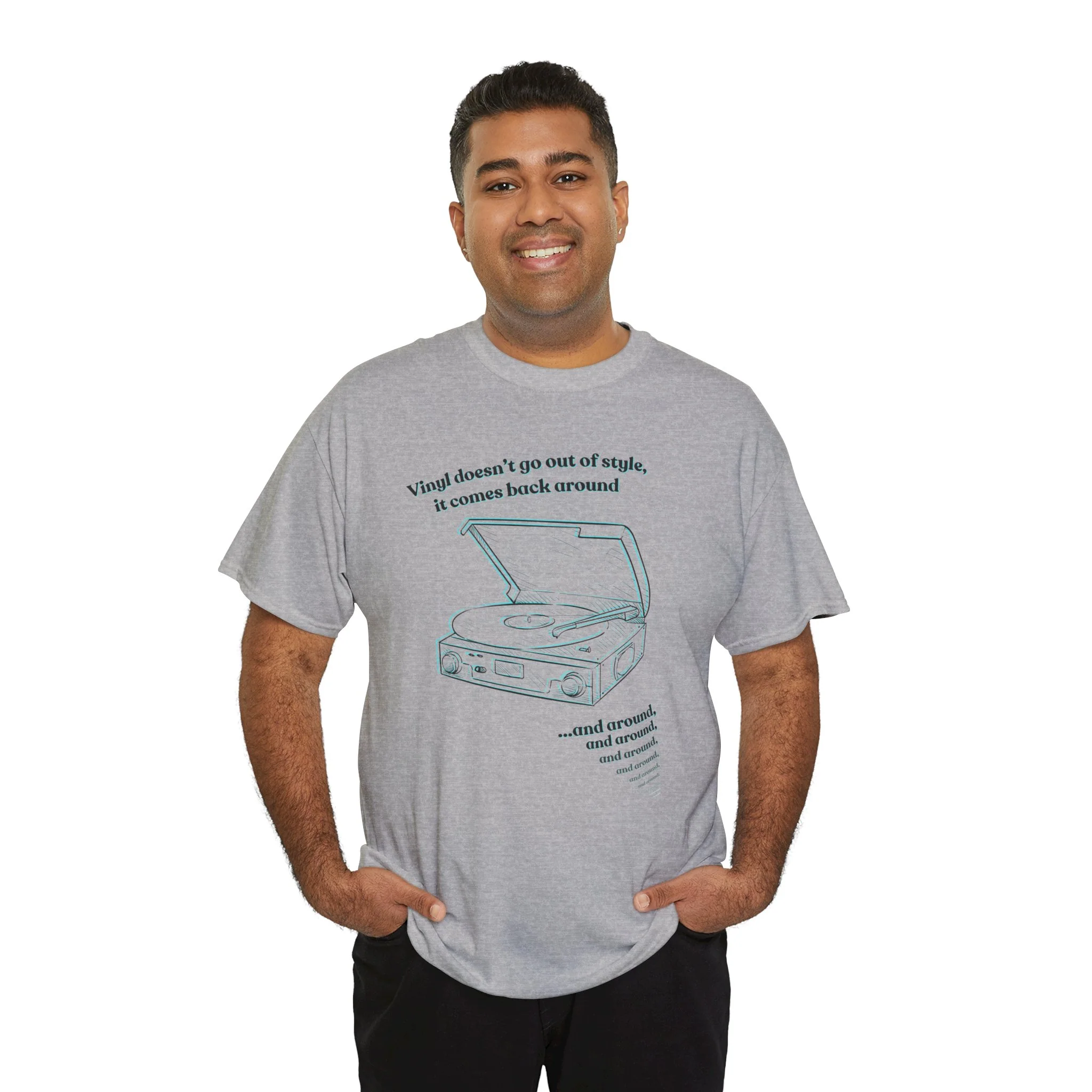 'Vinyl Doesn't Go Out Of Style' Men's T-Shirt - Image 52