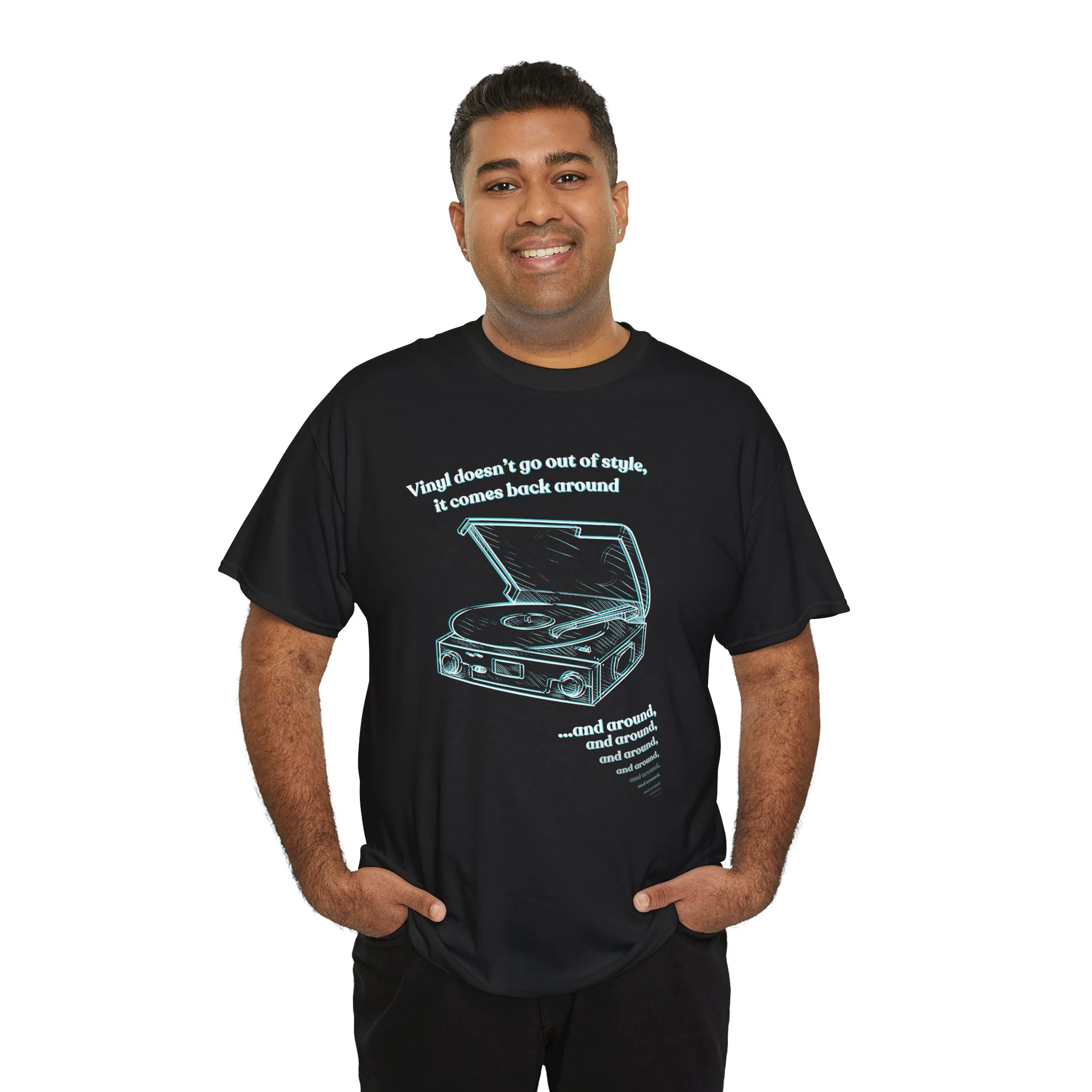 'Vinyl Doesn't Go Out Of Style' Men's T-Shirt - Image 7