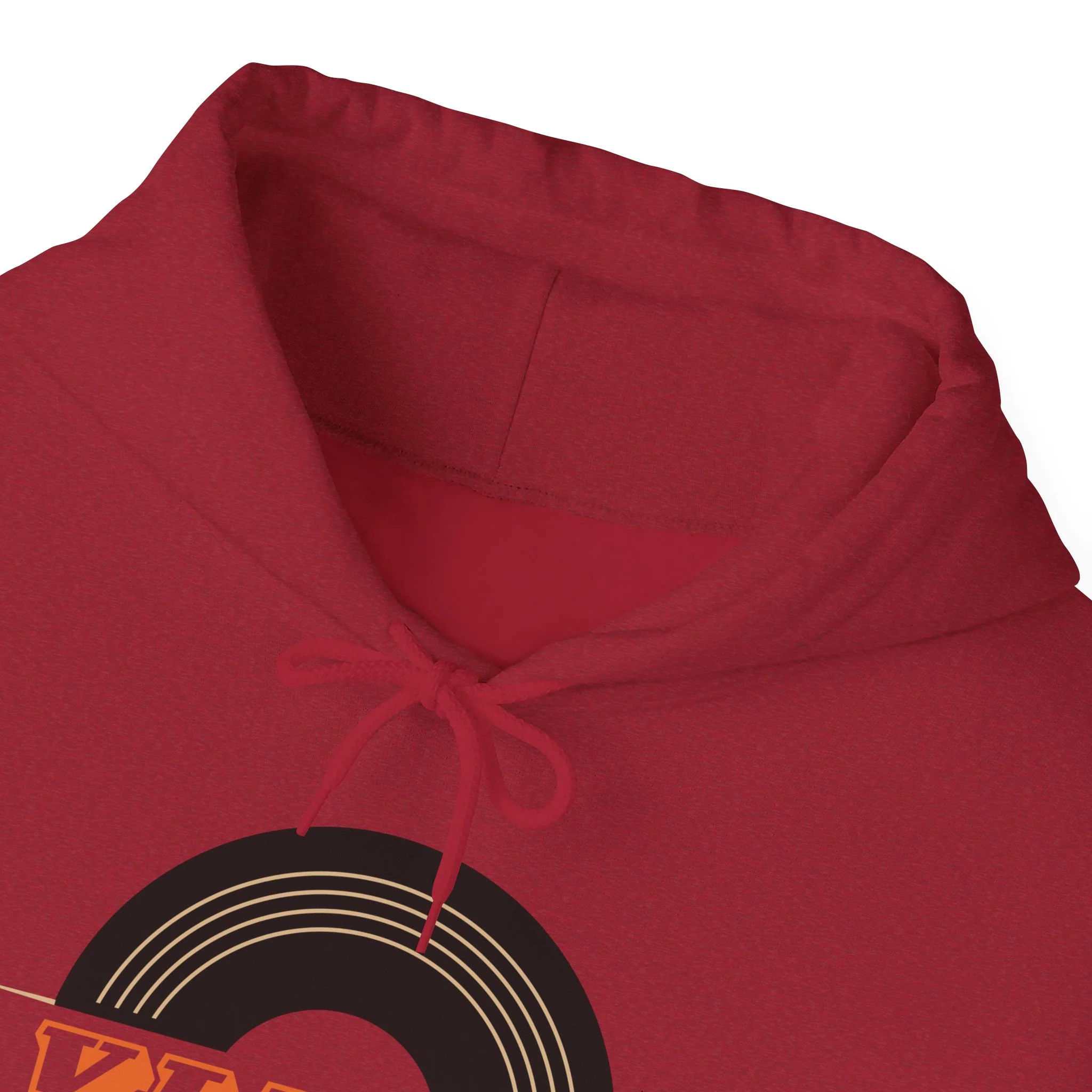Vinyl Record Logo Men's Hoodie - Image 3