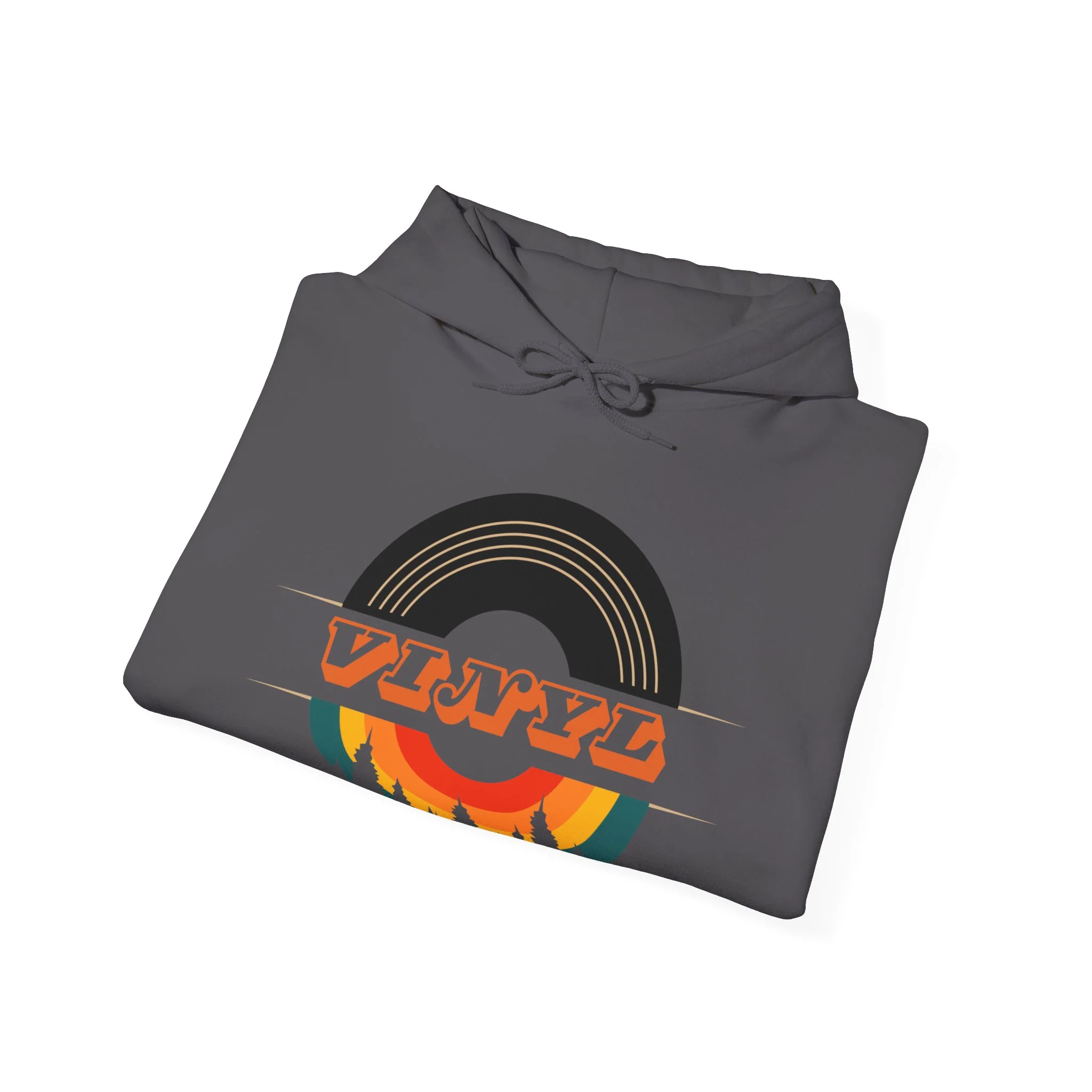 Vinyl Record Logo Men's Hoodie - Image 32