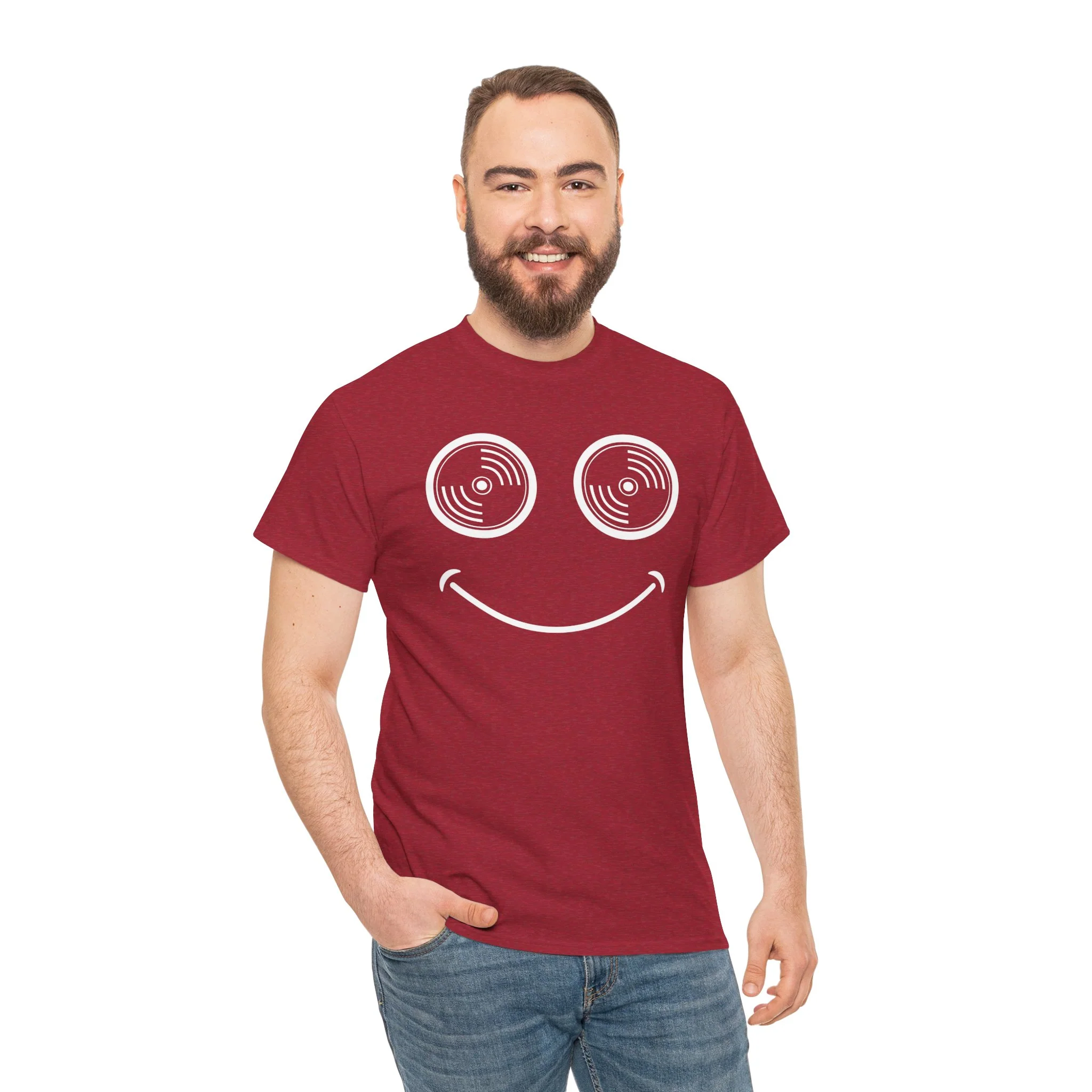 Vinyl Makes Me Happy Men's T-Shirt - Image 15
