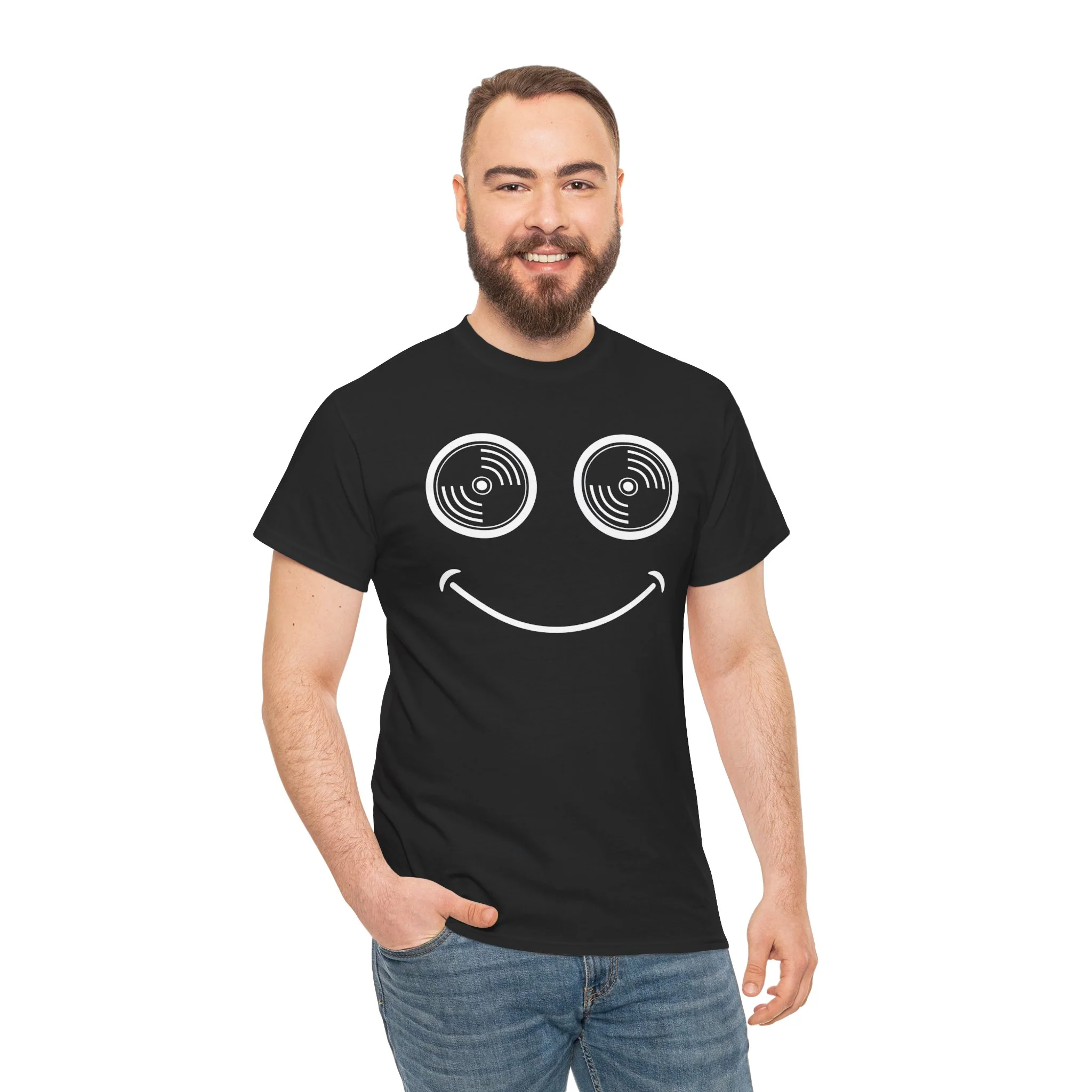 Vinyl Makes Me Happy Men's T-Shirt - Image 60