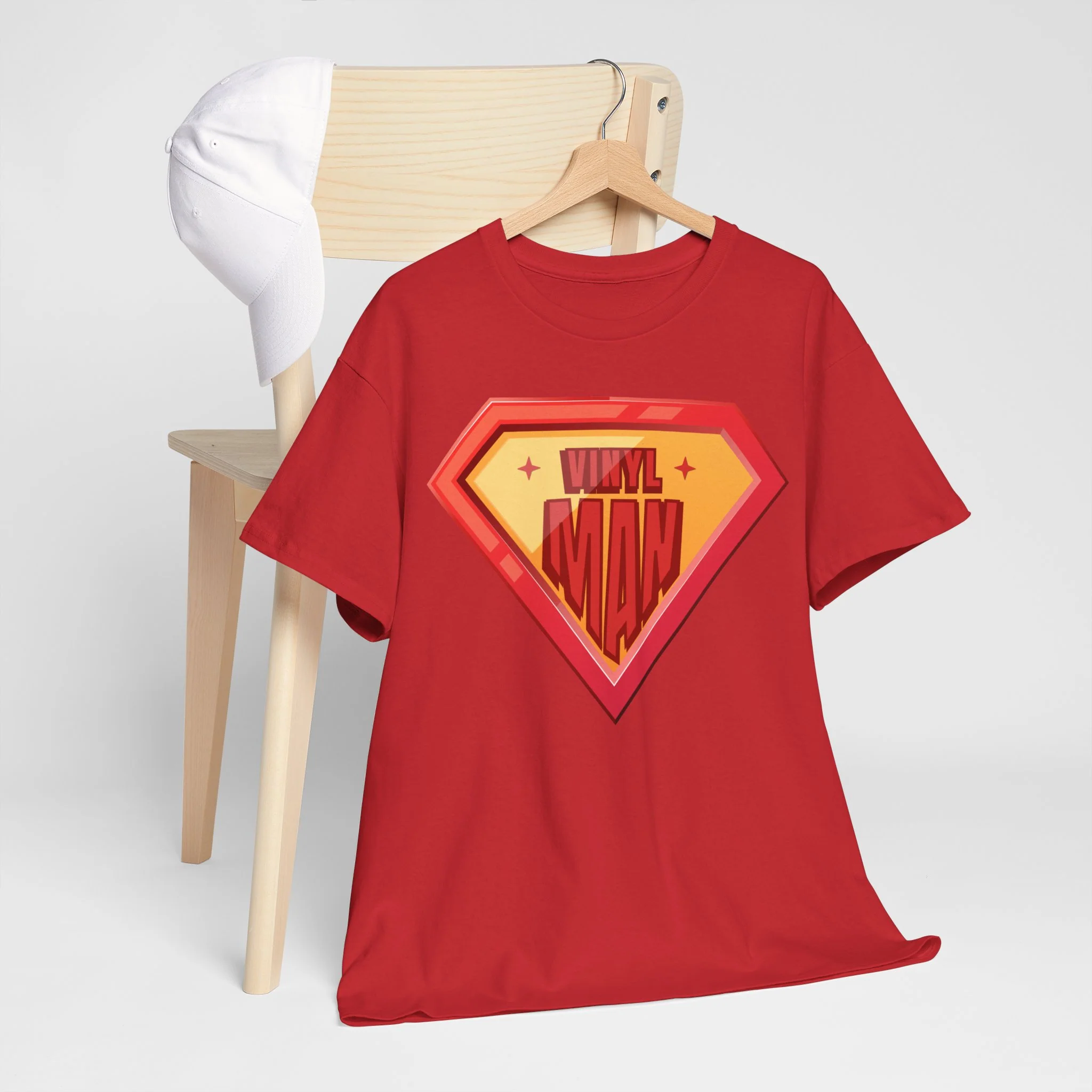 'Vinyl Man' Men's Superhero T-Shirt - Image 22
