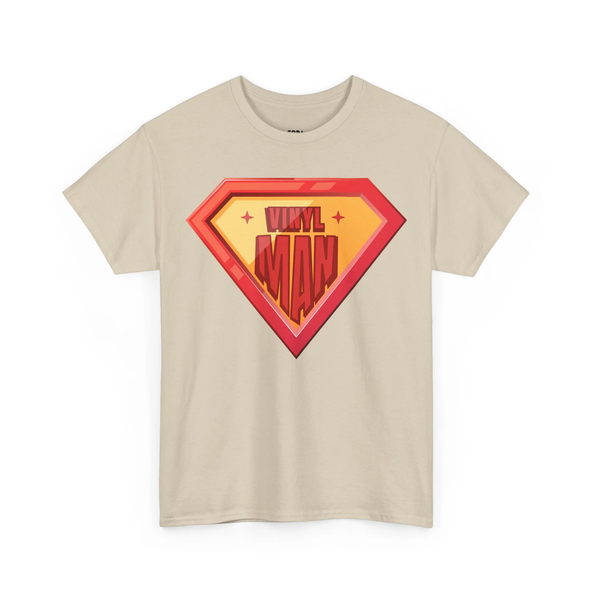 'Vinyl Man' Men's Superhero T-Shirt - Image 48