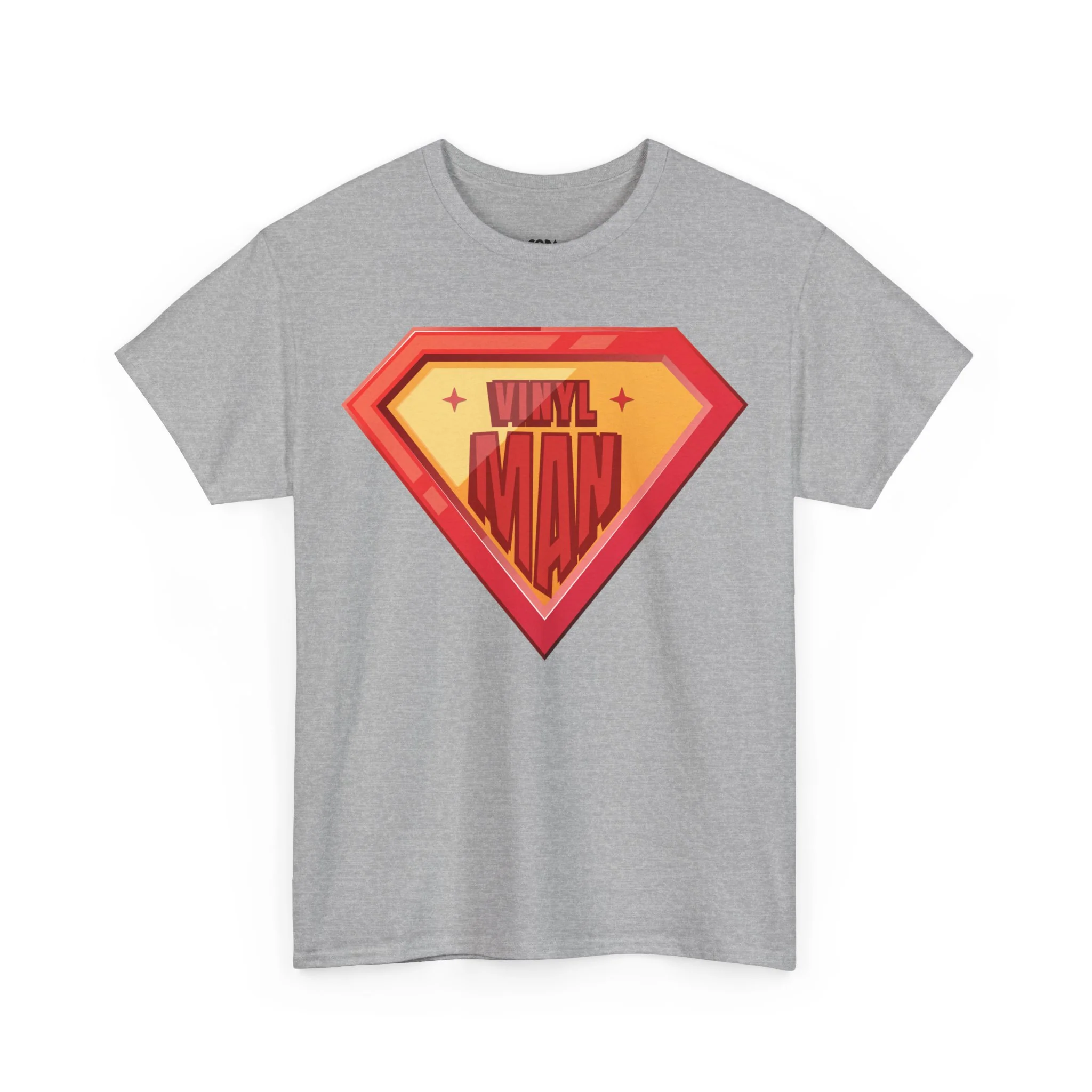 'Vinyl Man' Men's Superhero T-Shirt - Image 56