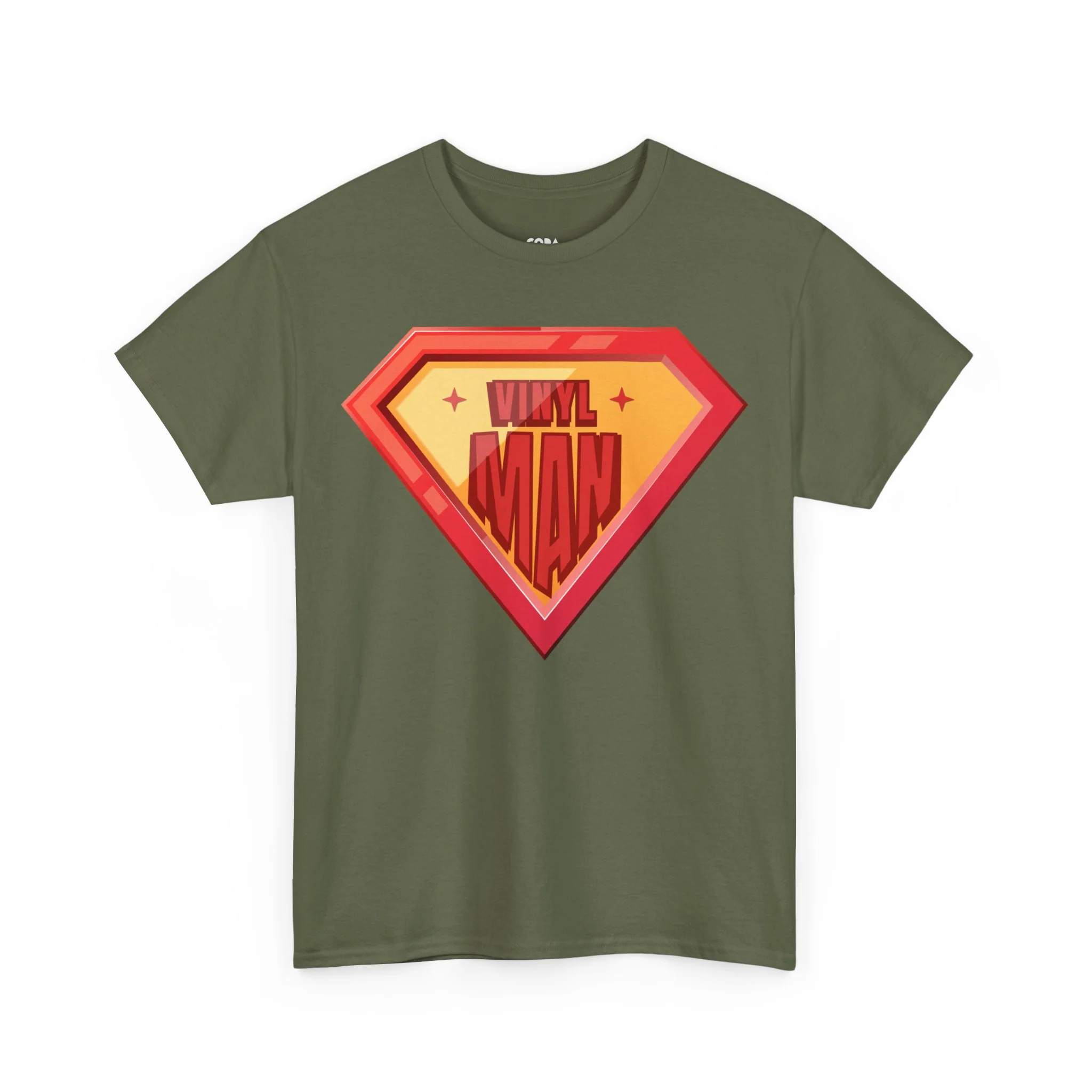 'Vinyl Man' Men's Superhero T-Shirt - Image 64