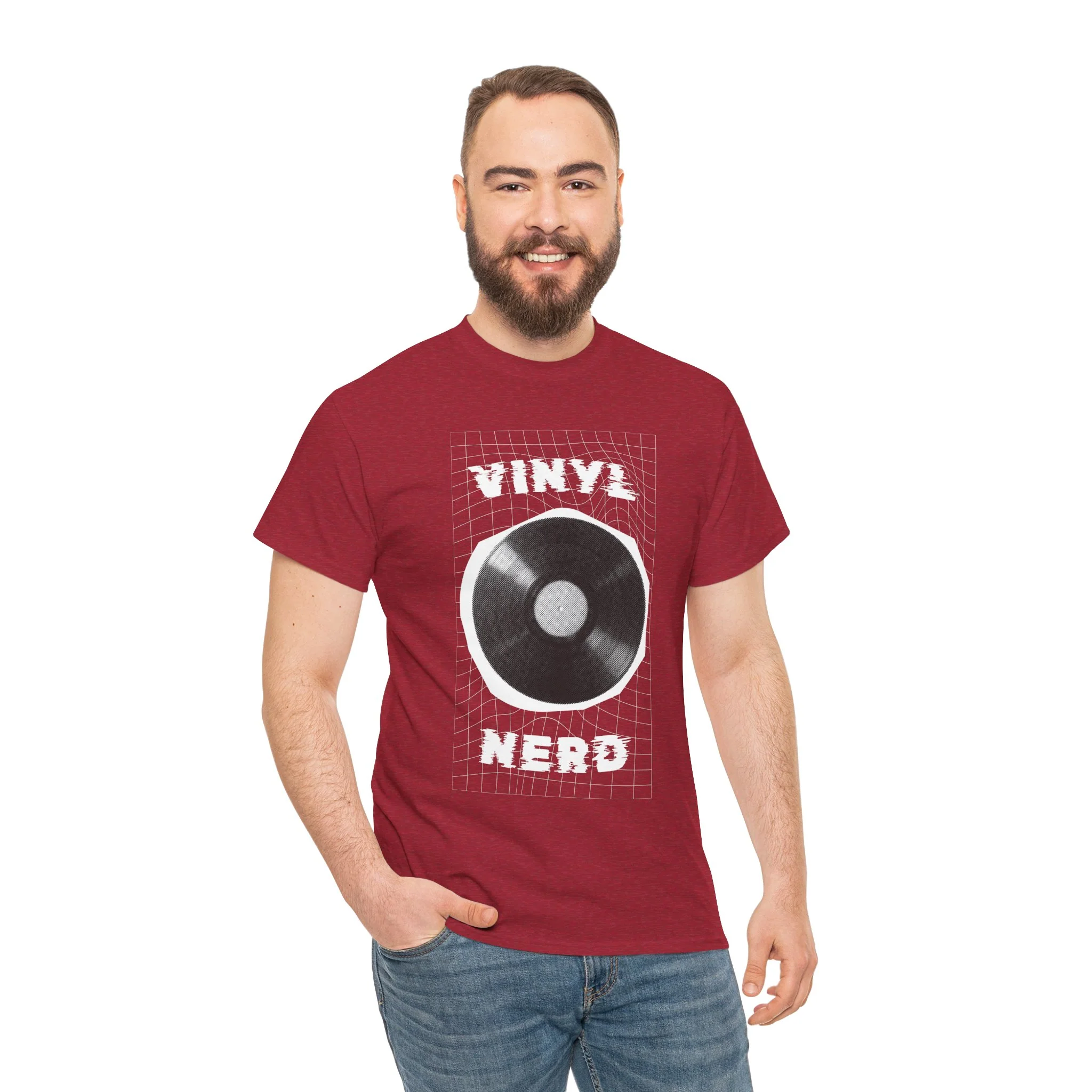 'Vinyl Nerd' Men's T-Shirt - Image 15