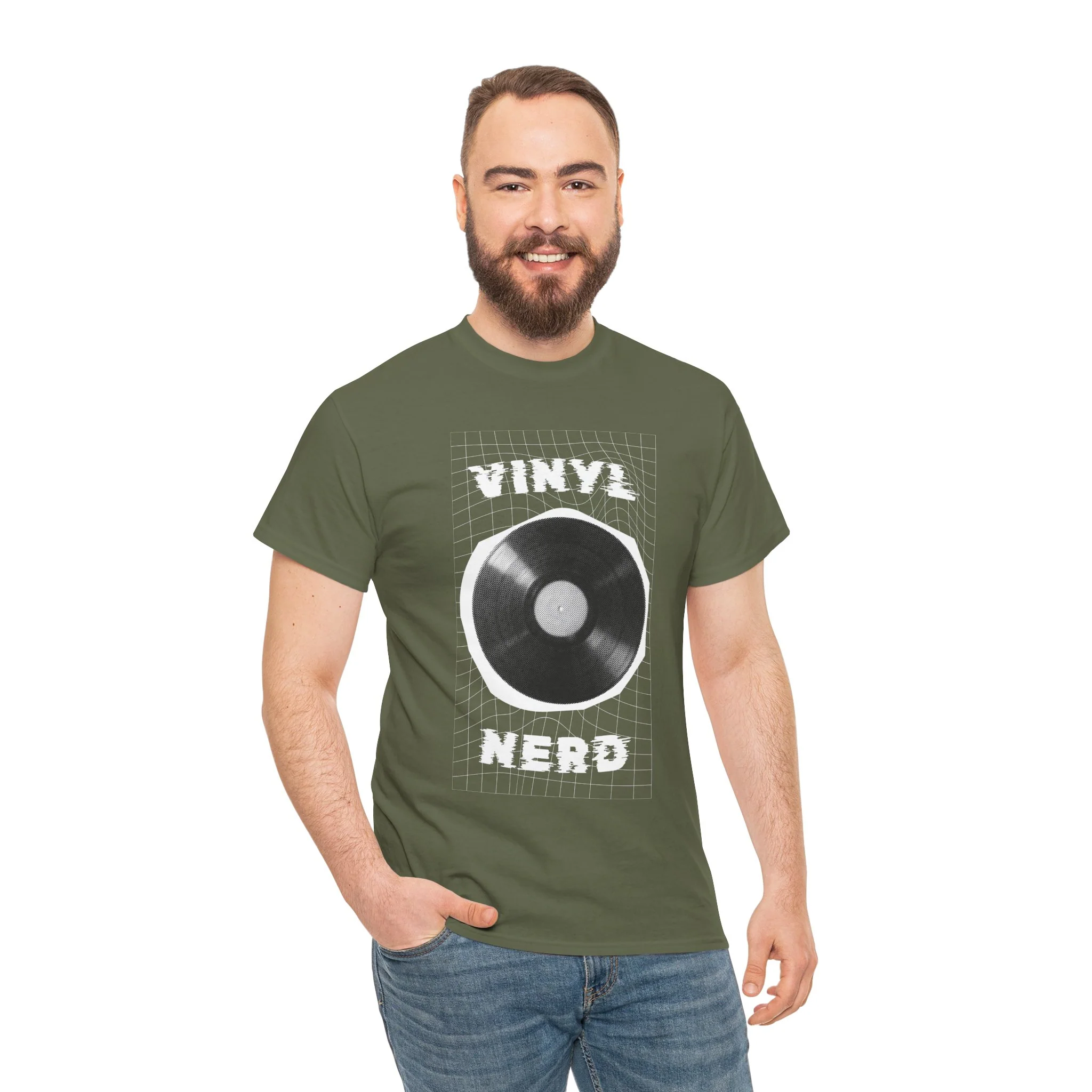 'Vinyl Nerd' Men's T-Shirt - Image 51