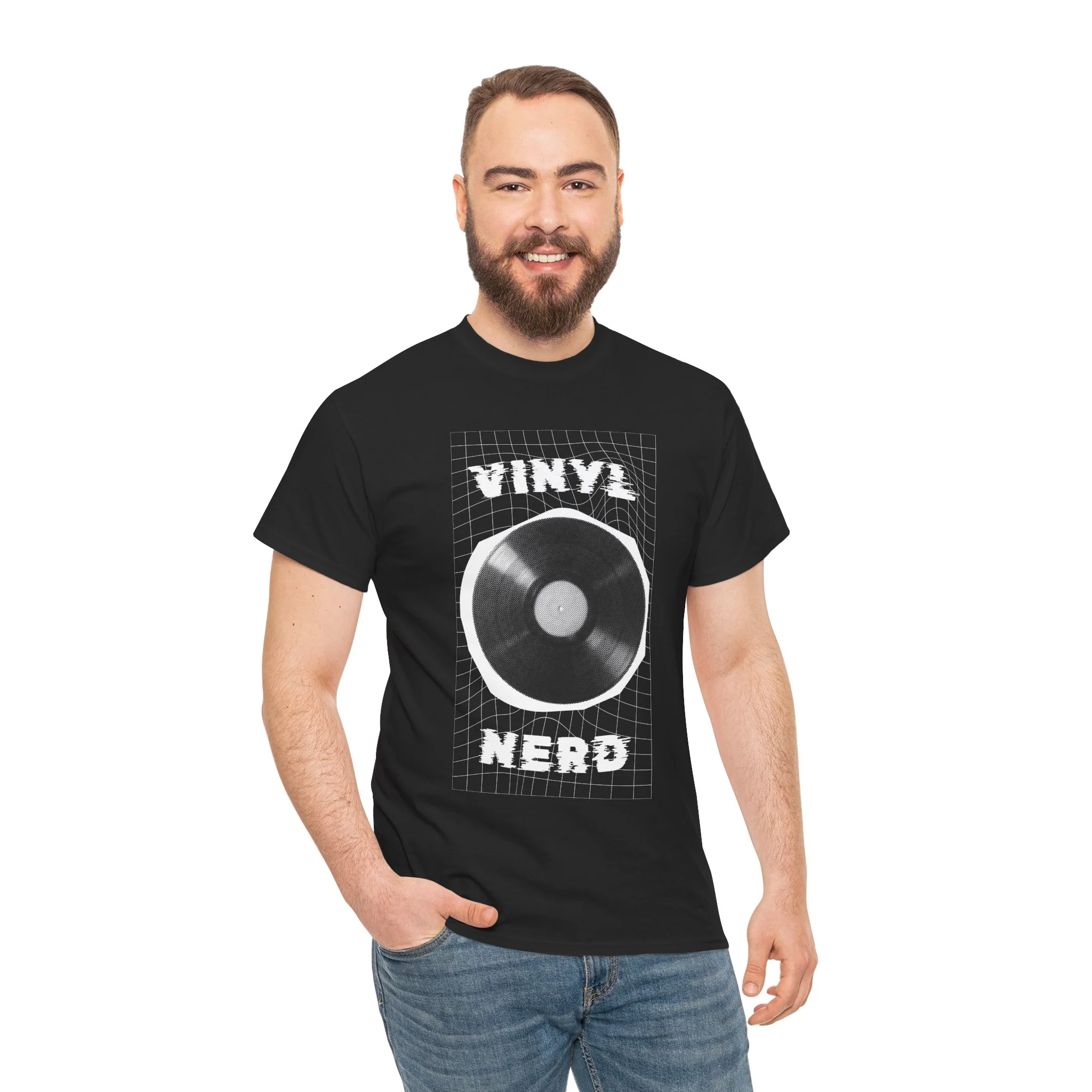 'Vinyl Nerd' Men's T-Shirt - Image 6