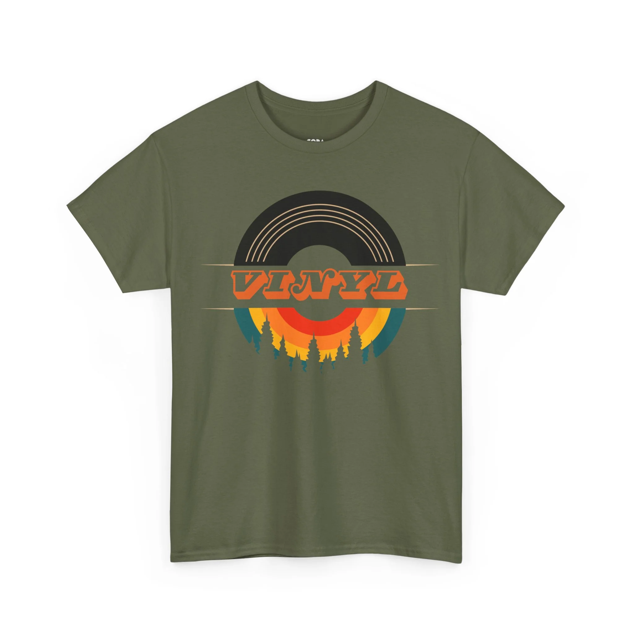 Vinyl Record Logo Men's T-Shirt - Image 10