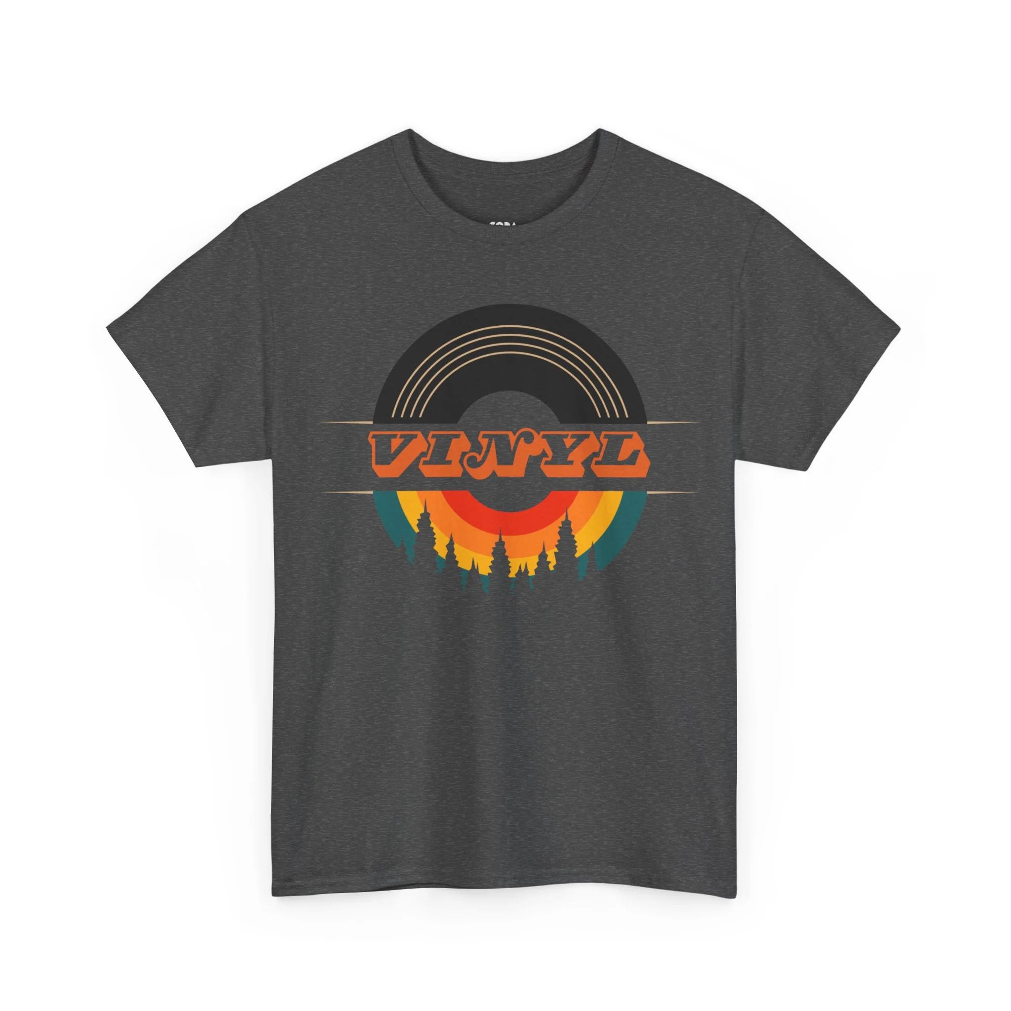 Vinyl Record Logo Men's T-Shirt - Image 19