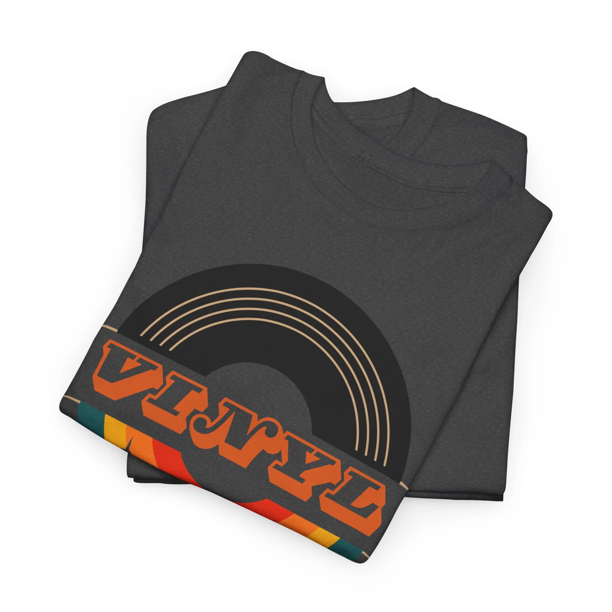 Vinyl Record Logo Men's T-Shirt - Image 21