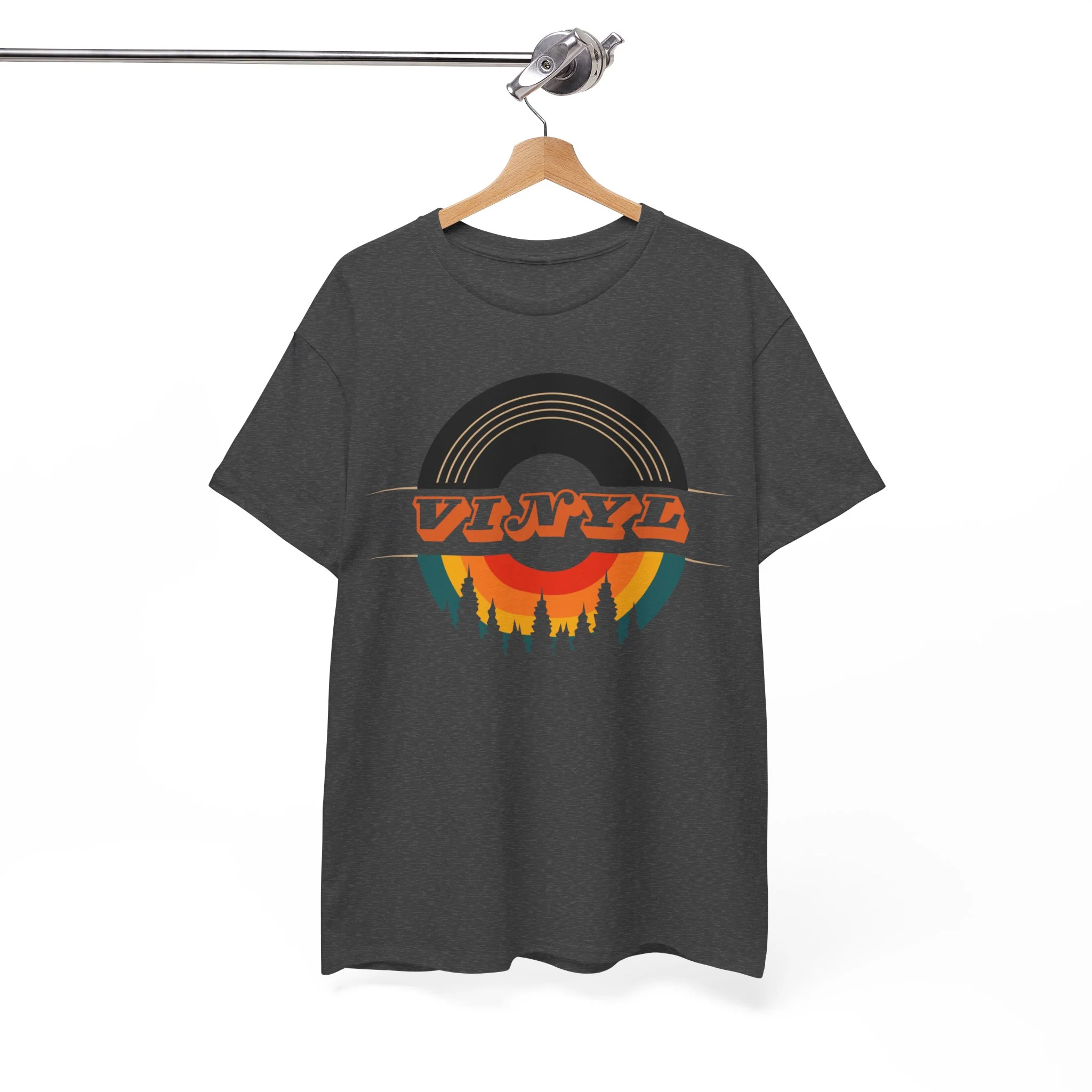 Vinyl Record Logo Men's T-Shirt - Image 24
